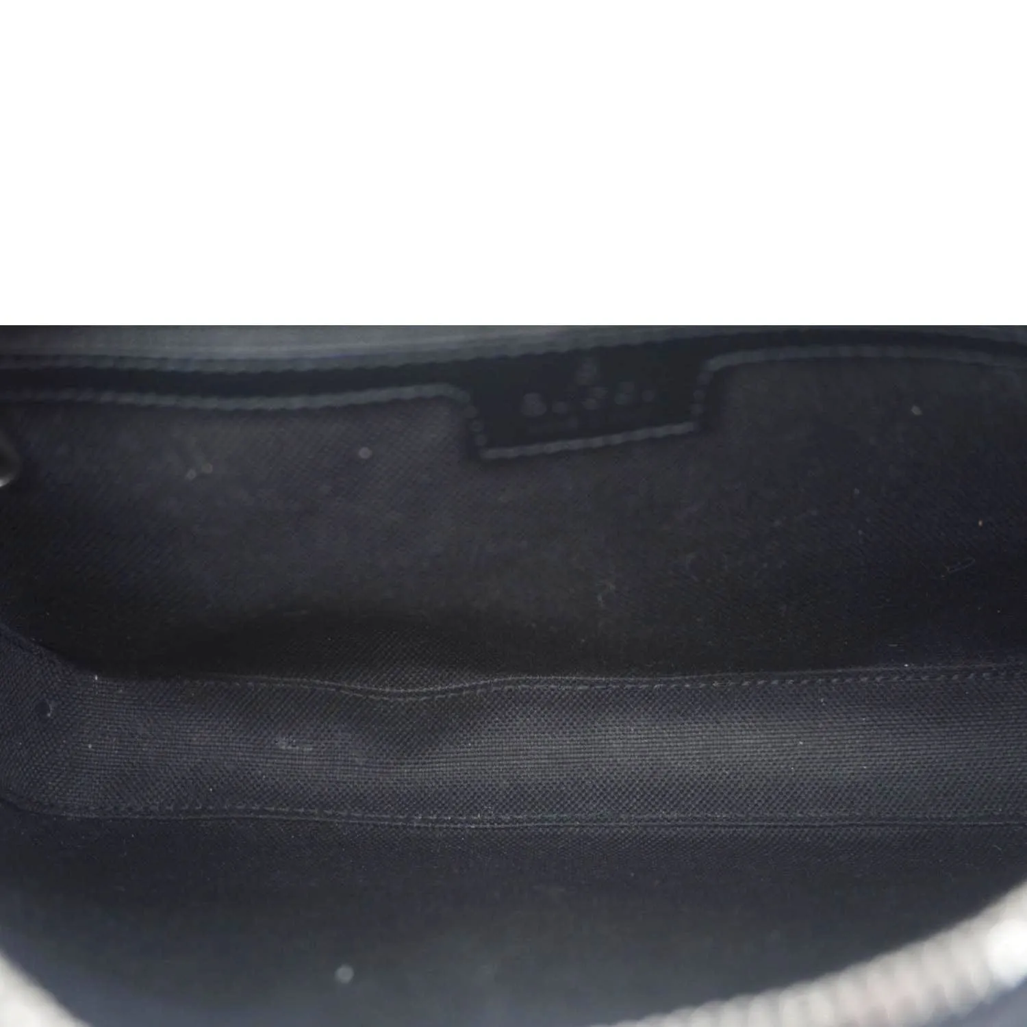 GUCCI Azalea Retro Interlocking G Supreme Canvas Shoulder Bag Black 703468