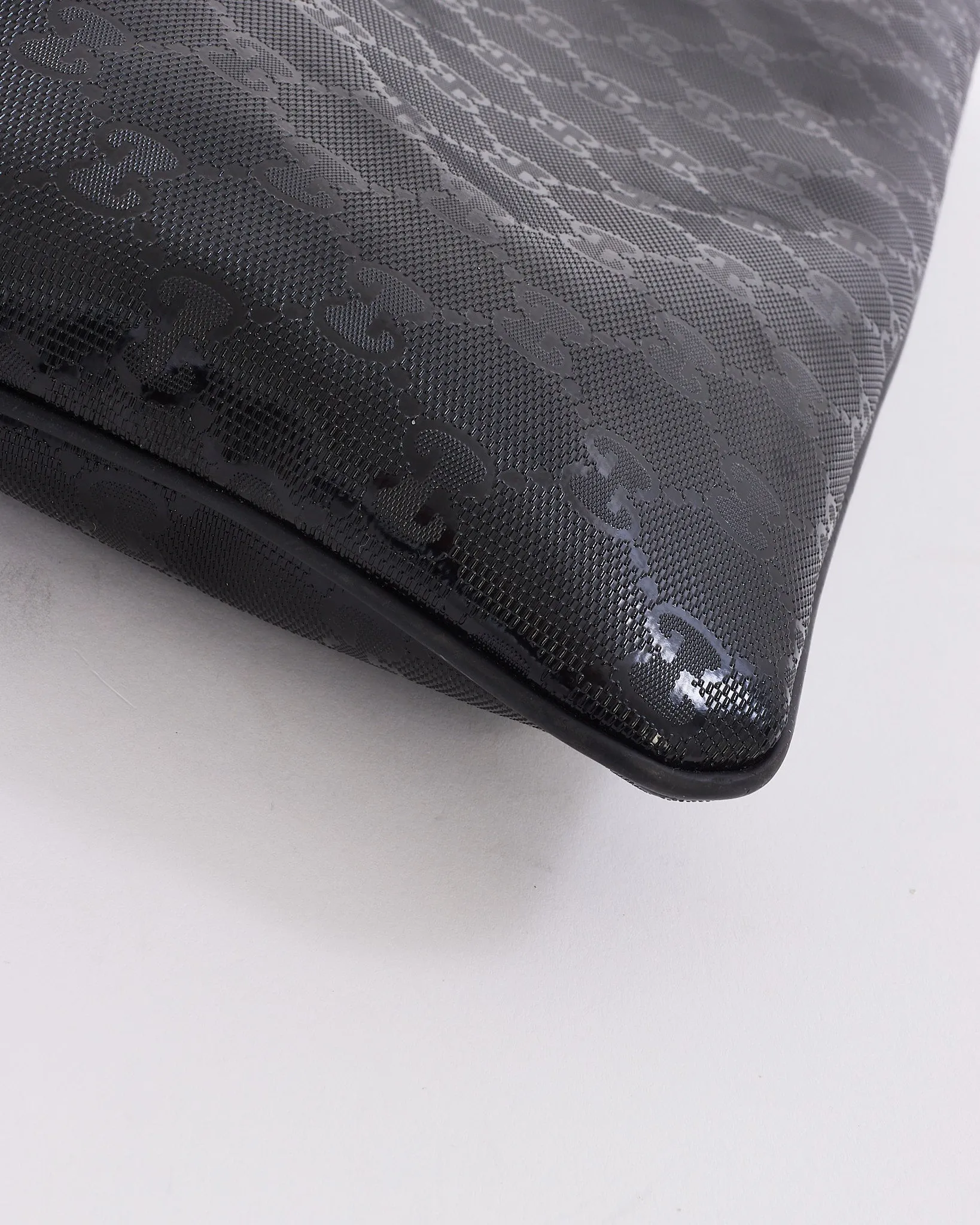 Gucci Black Crystal GG Monogram Canvas Messenger Bag