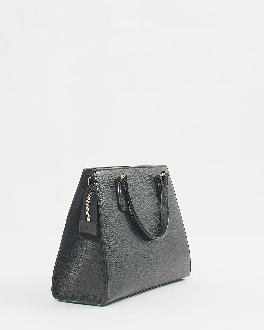 Gucci Black Leather Soho Medium Satchel Top Handle
