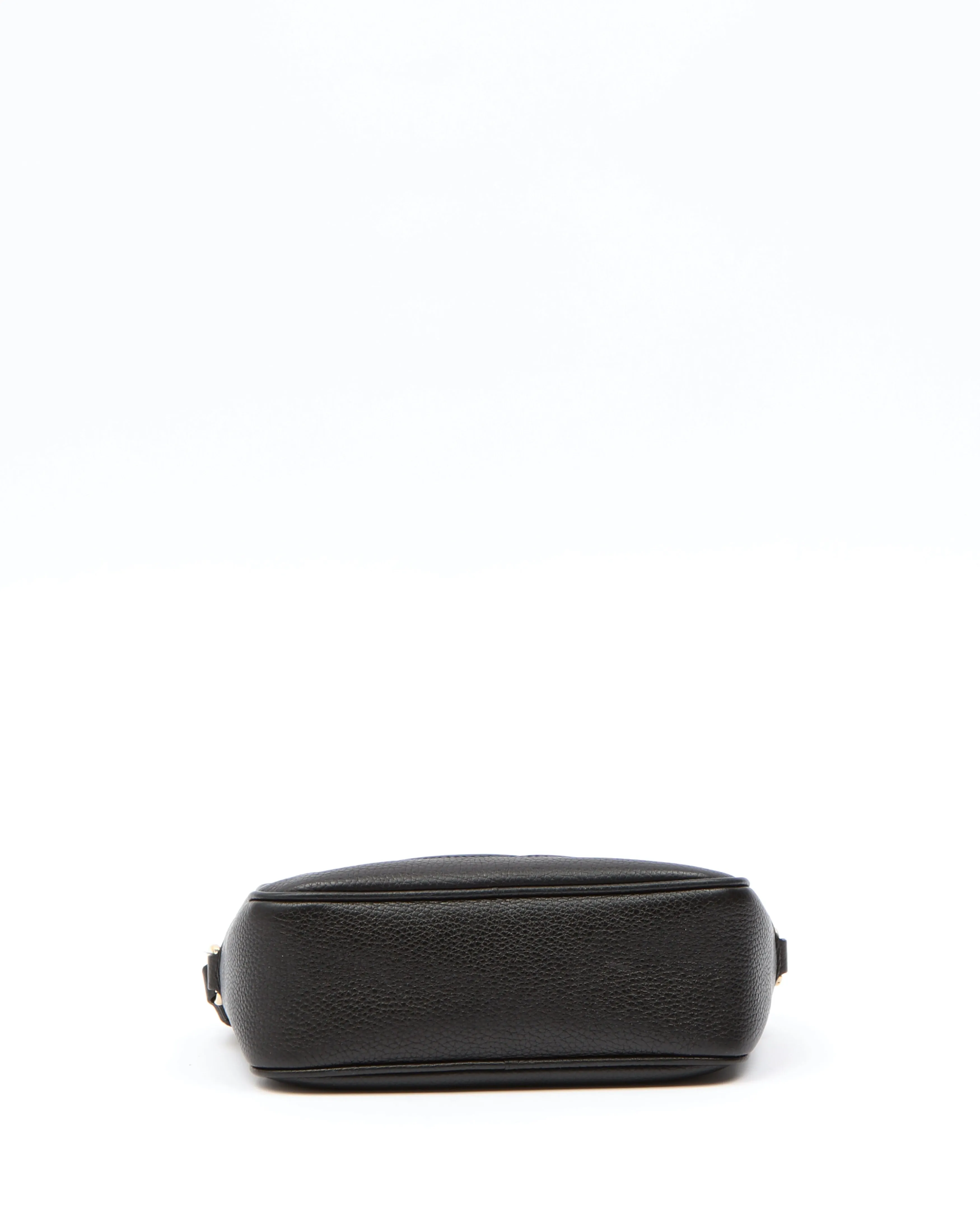 Gucci Black Pebbled Leather Disco Soho Crossbody Bag