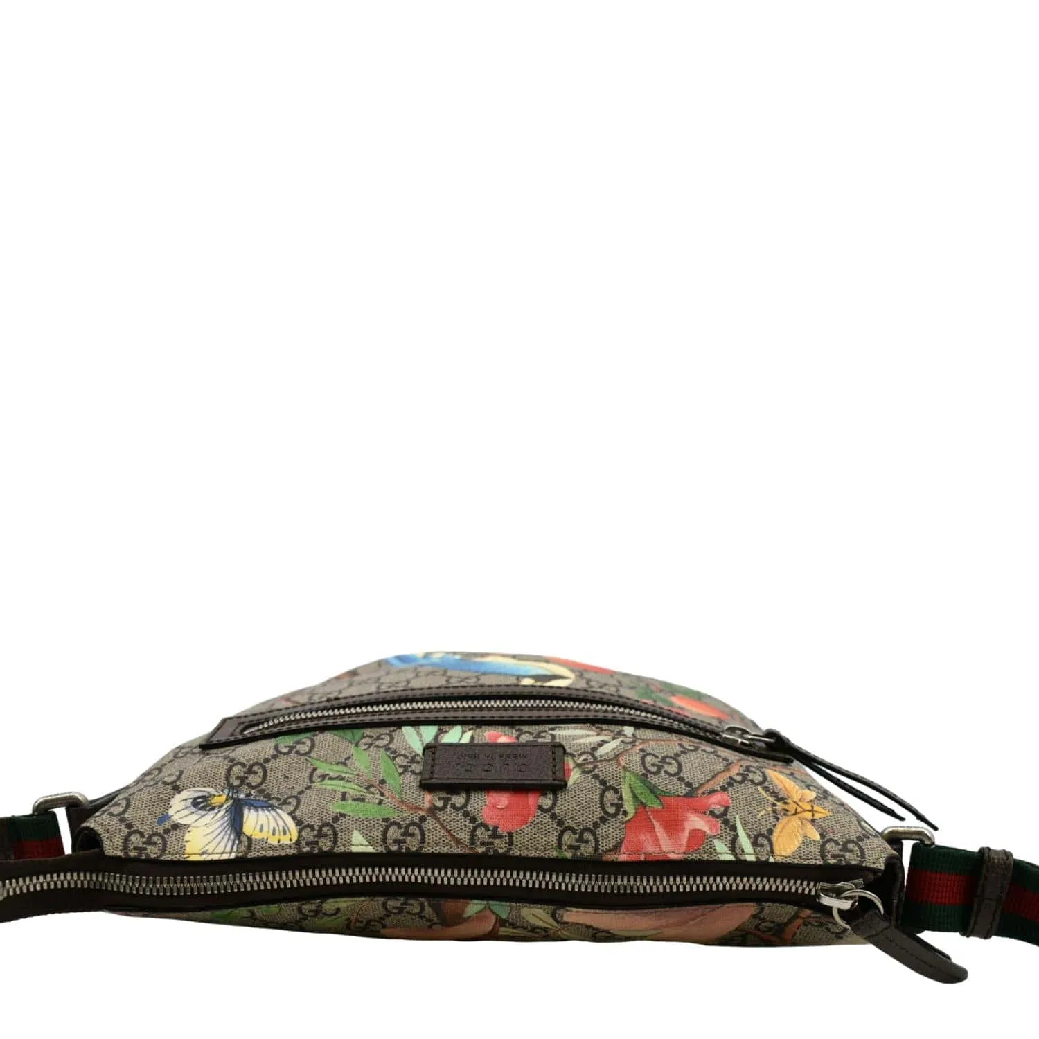 GUCCI Courrier Zip GG Supreme Canvas Messenger Bag Beige 406408