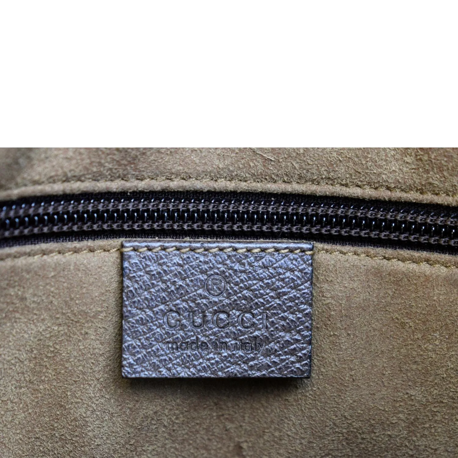 GUCCI Courrier Zip GG Supreme Canvas Messenger Bag Beige 406408