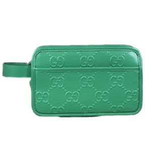 Gucci GG Embossed Case - Green Leather