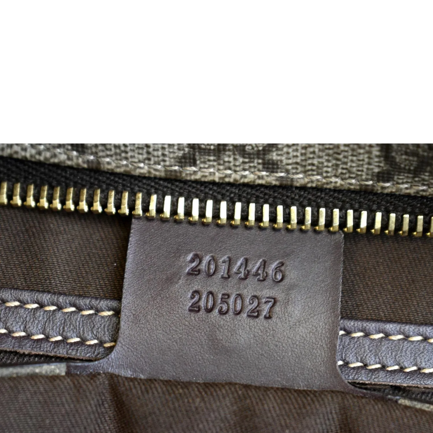 GUCCI GG Supreme Canvas Messenger Shoulder Bag Beige 201446