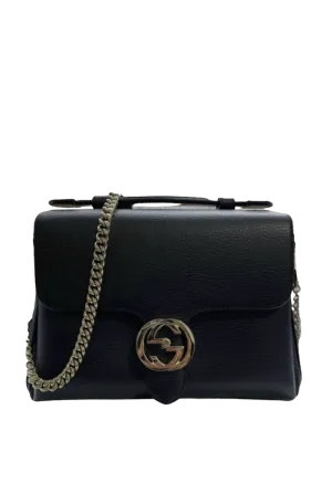 Gucci Interlocking GG Leather Crossbody Bag