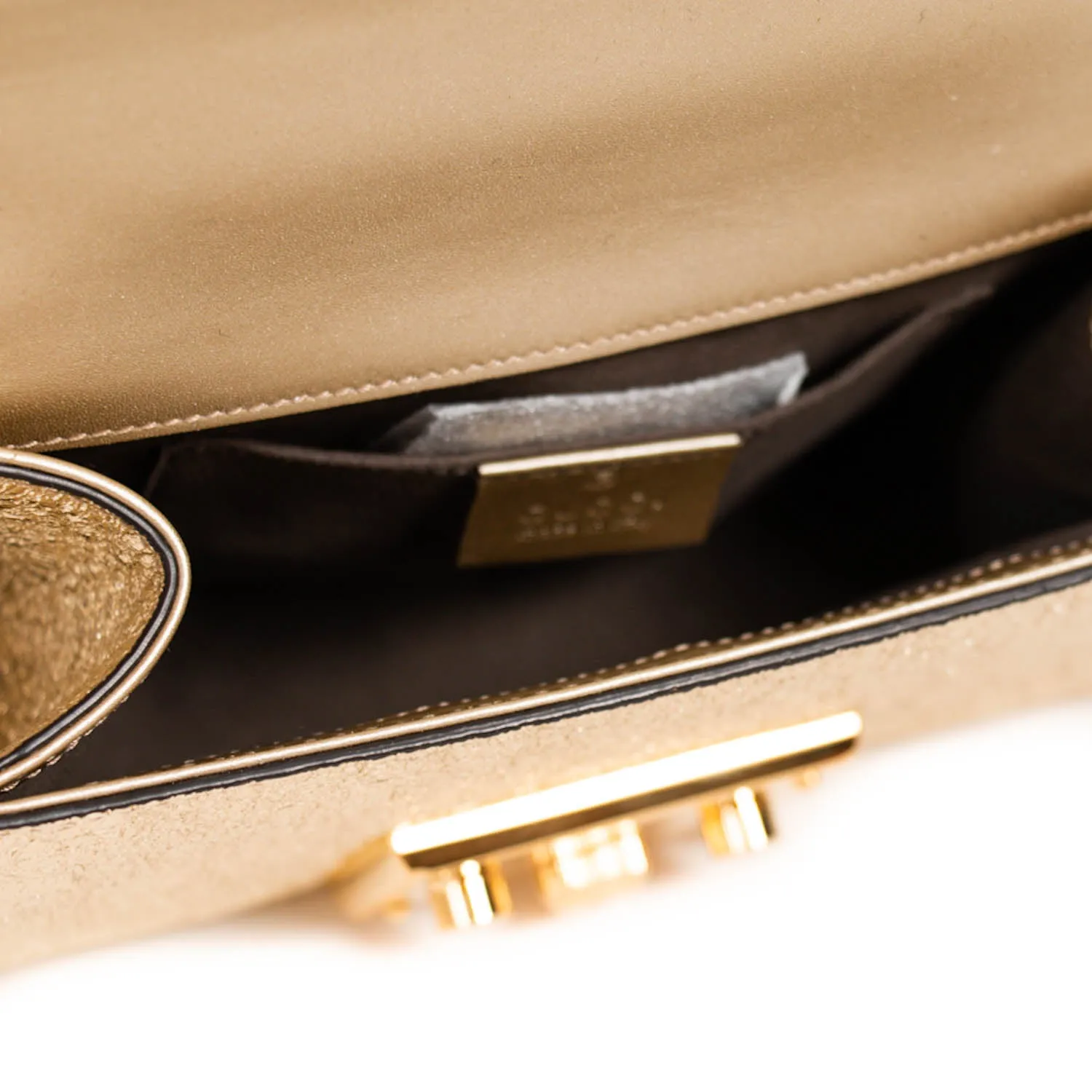 Gucci Metallic Padlock Shoulder Bag