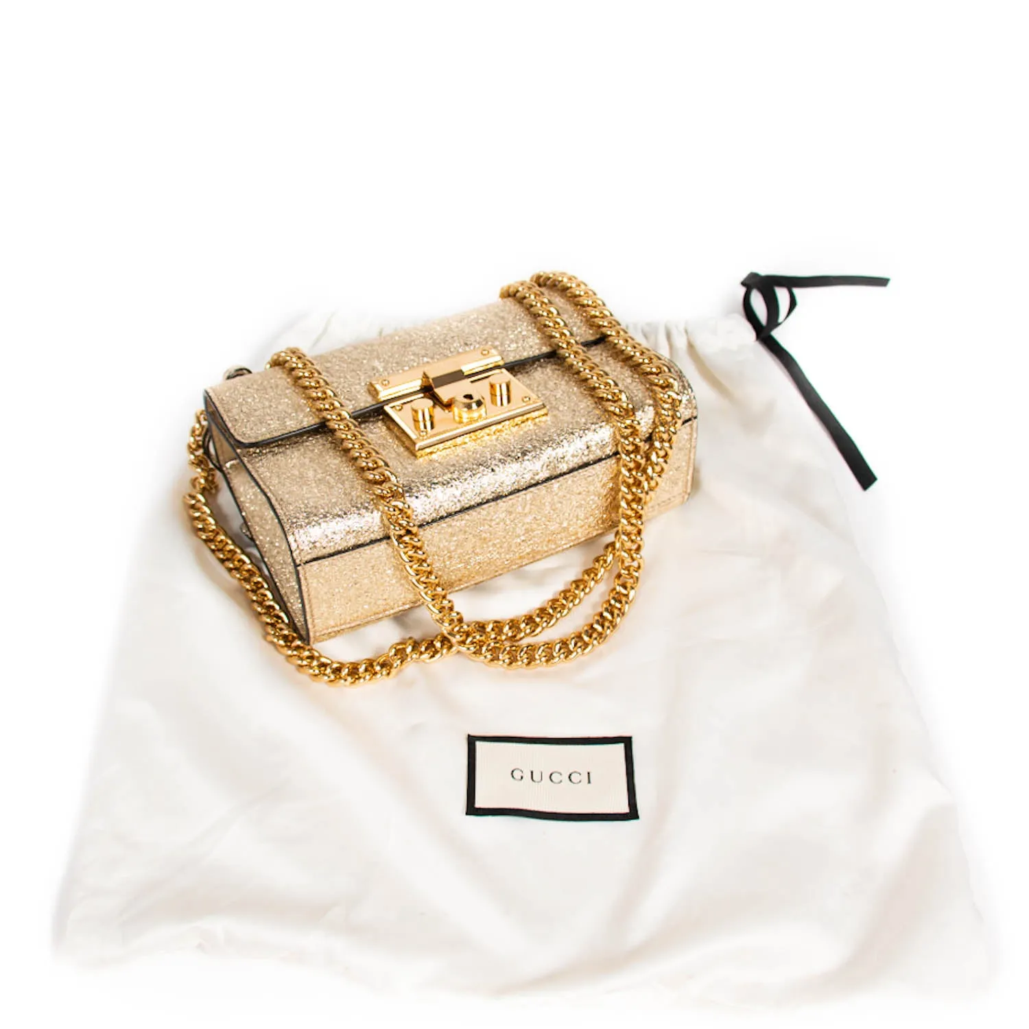 Gucci Metallic Padlock Shoulder Bag