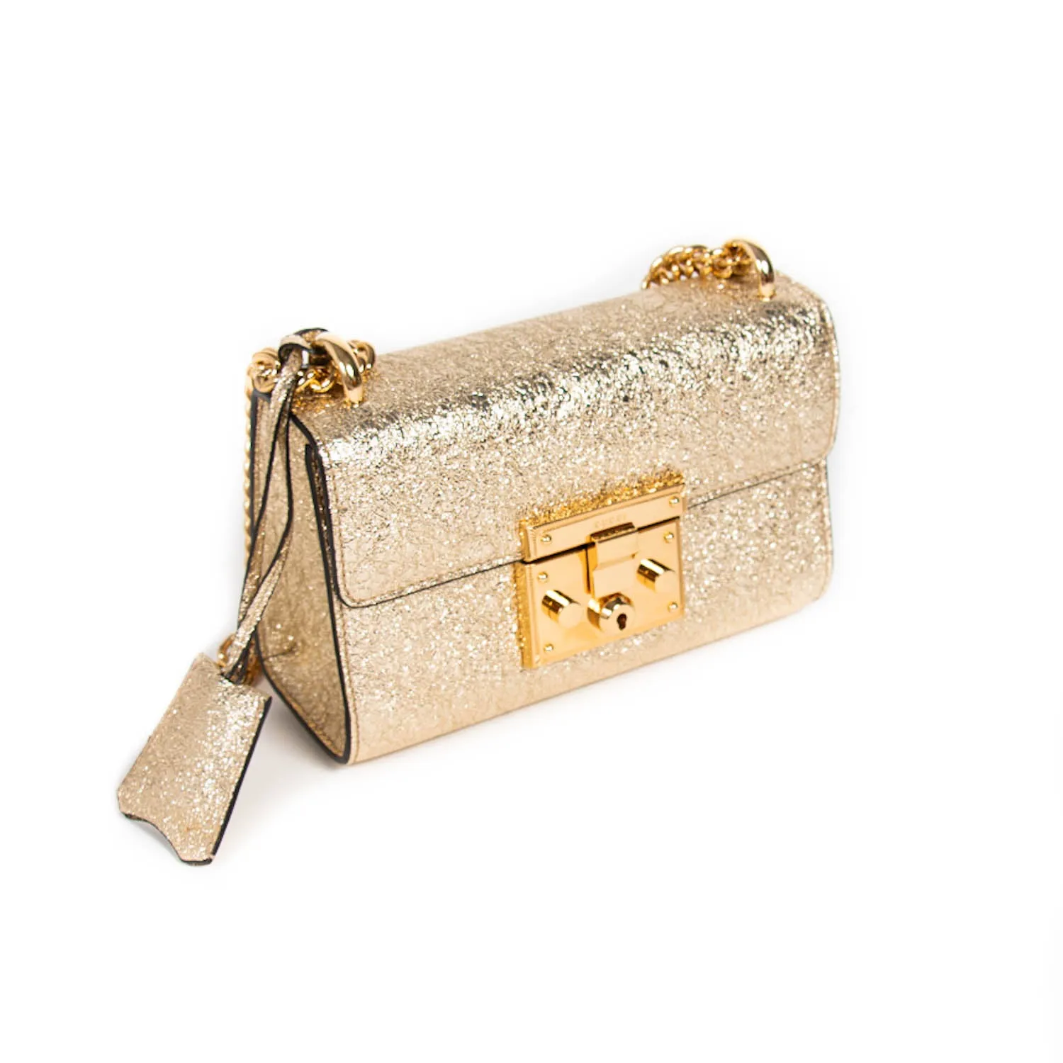 Gucci Metallic Padlock Shoulder Bag