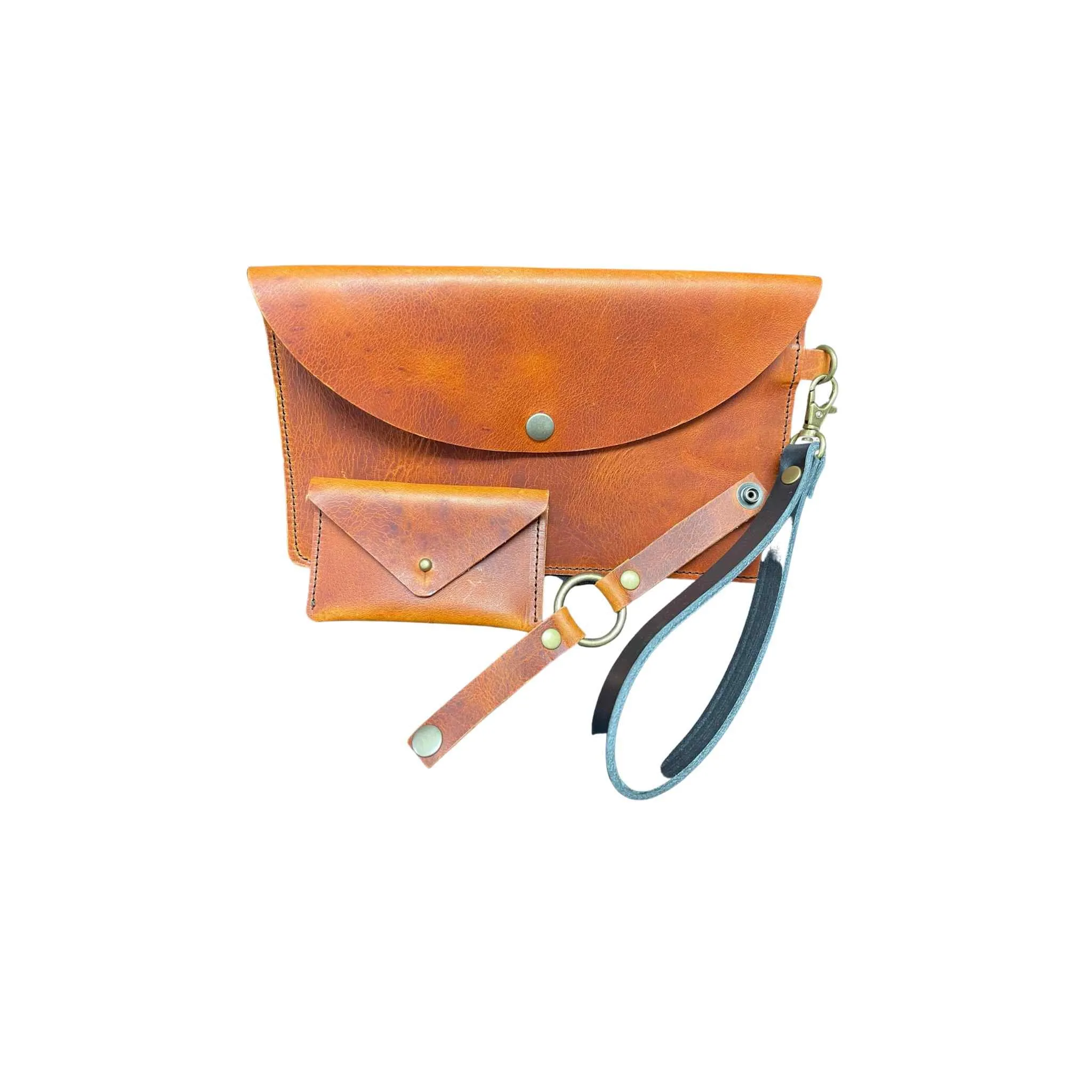 Handmade Leather Clutch Set