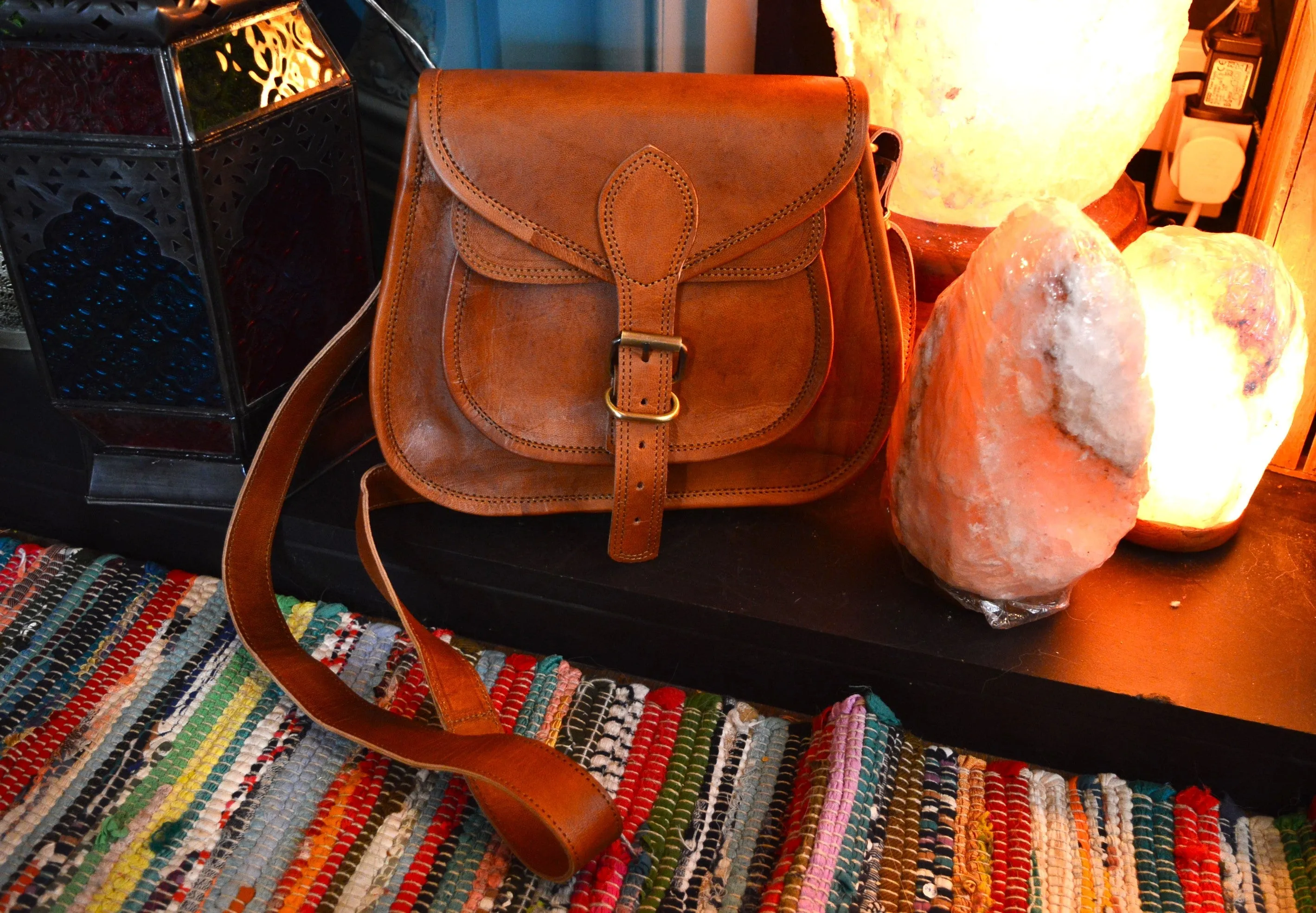 Handmade Leather Saddle Bag