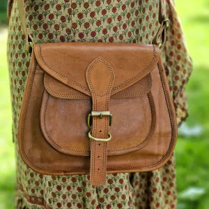 Handmade Leather Saddle Bag