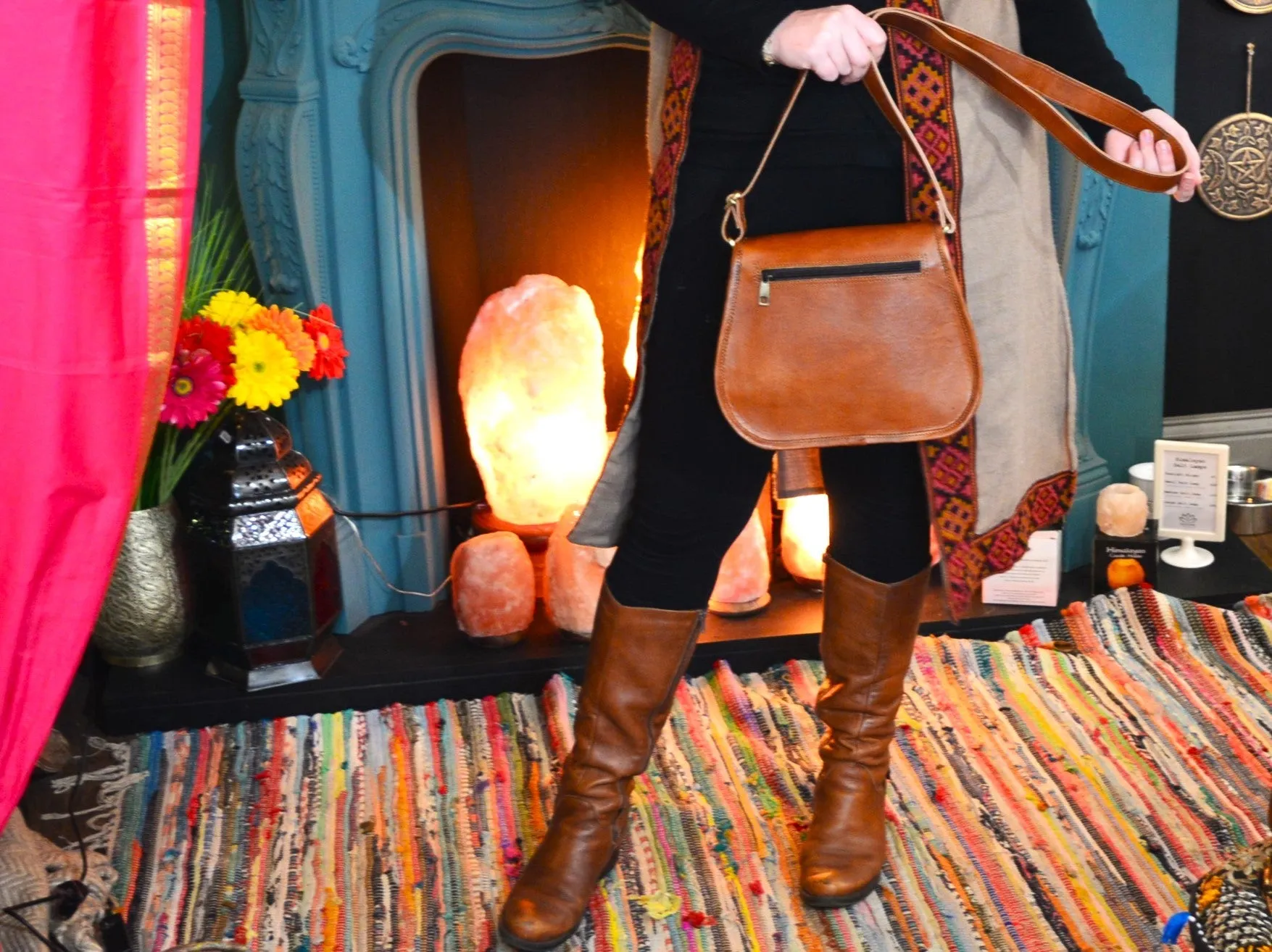 Handmade Leather Saddle Bag
