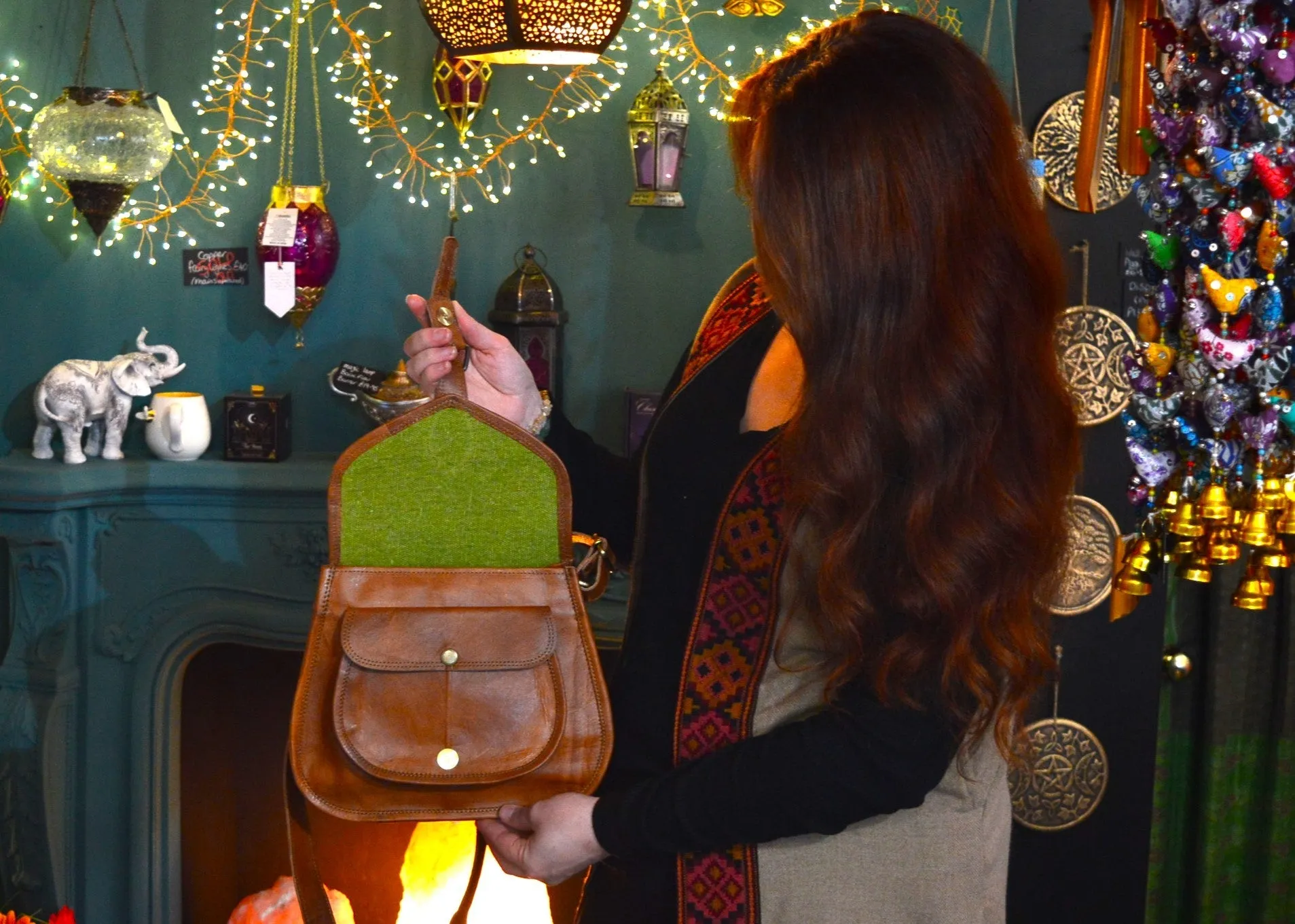 Handmade Leather Saddle Bag
