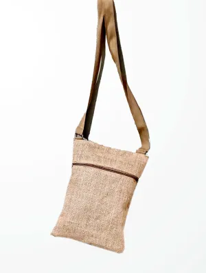 Handmakers Natural Jute Sling Bags for Mobiles, Makeup Kit and other neccessary item  for Gym ,Travel