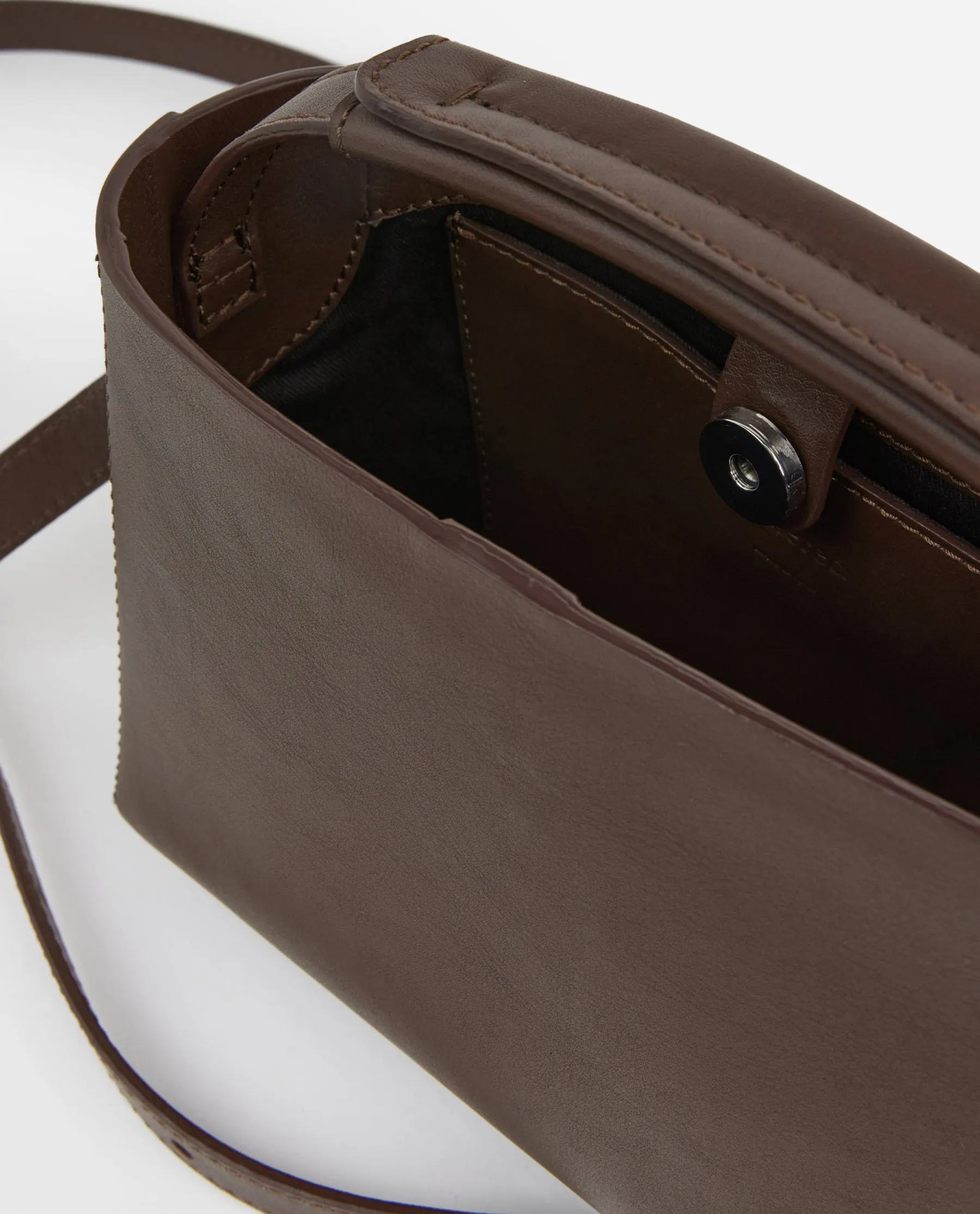 Hedda Mini Handbag Leather Chocolate