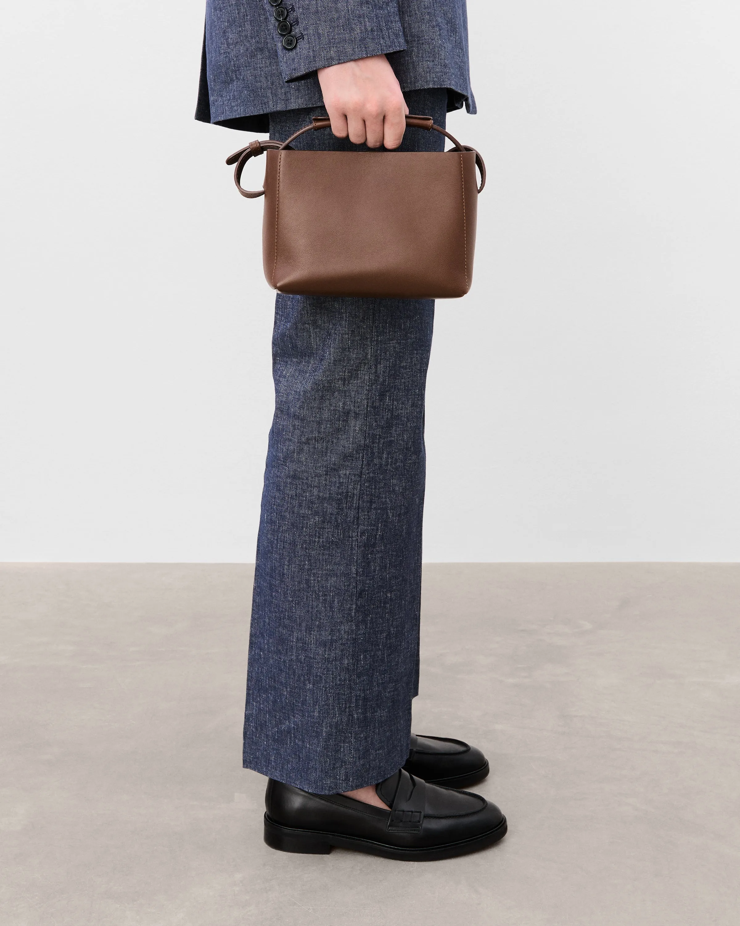 Hedda Mini Handbag Leather Chocolate