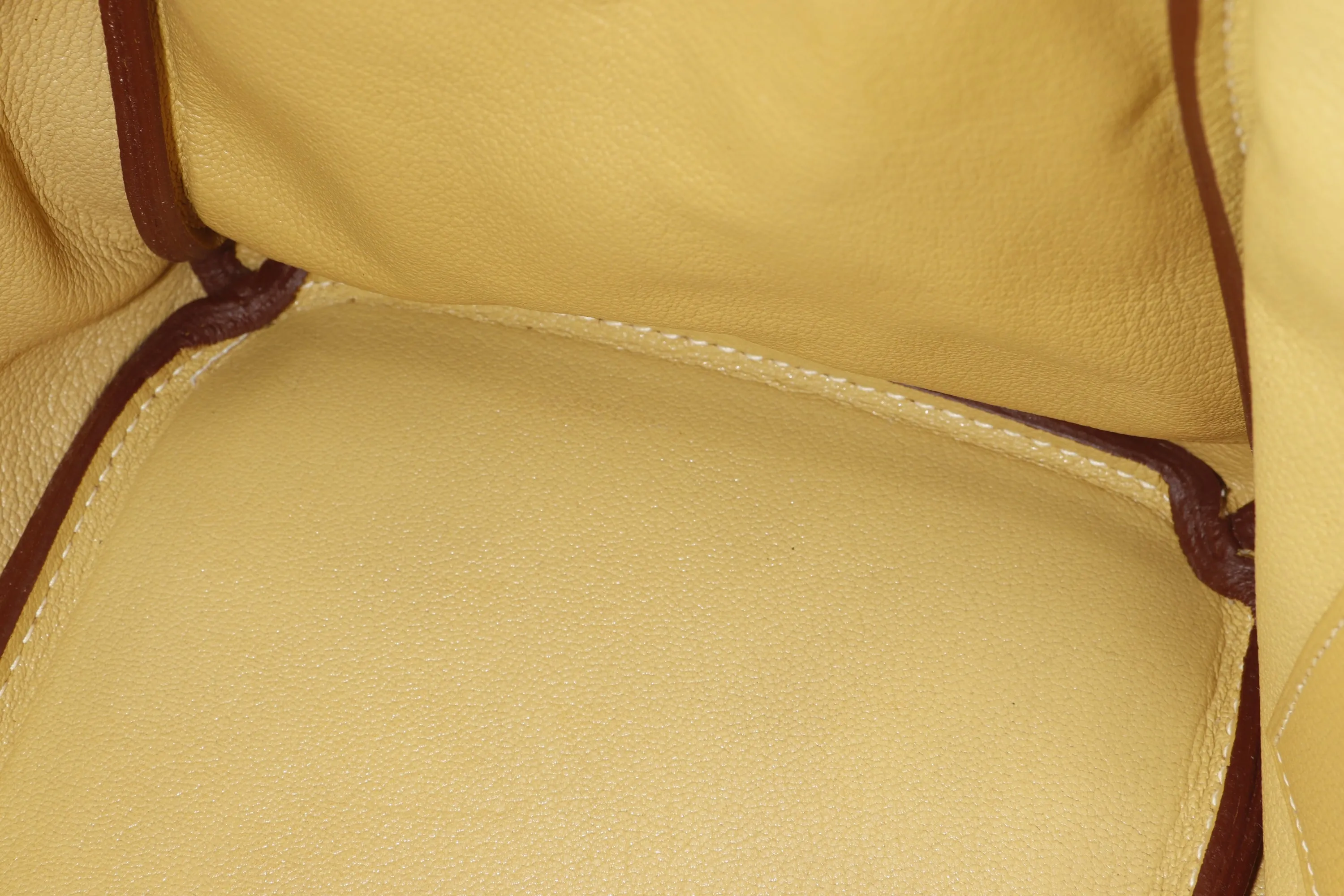 HERMES BIRKIN 35 (STAMP L) MOUTARDE CLEMENCE LEATHER GOLD HARDWARE, WITH KEYS, LOCK, RAINCOAT & DUST COVER