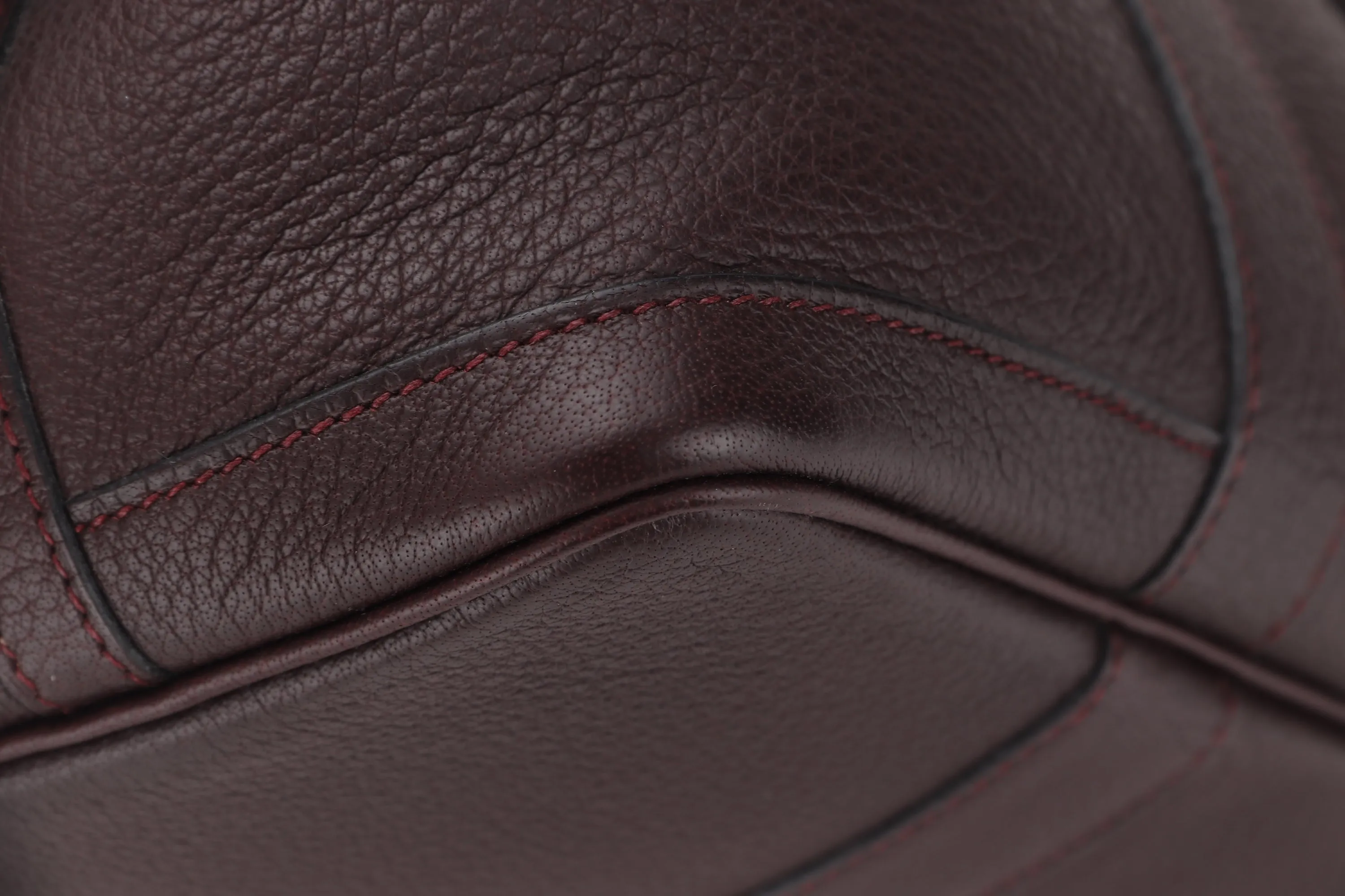 HERMES GARDEN PARTY 30 (STAMP N SQUARE) BORDEAUX TOGO LEATHER PALLADIUM HARDWARE, NO DUST COVER
