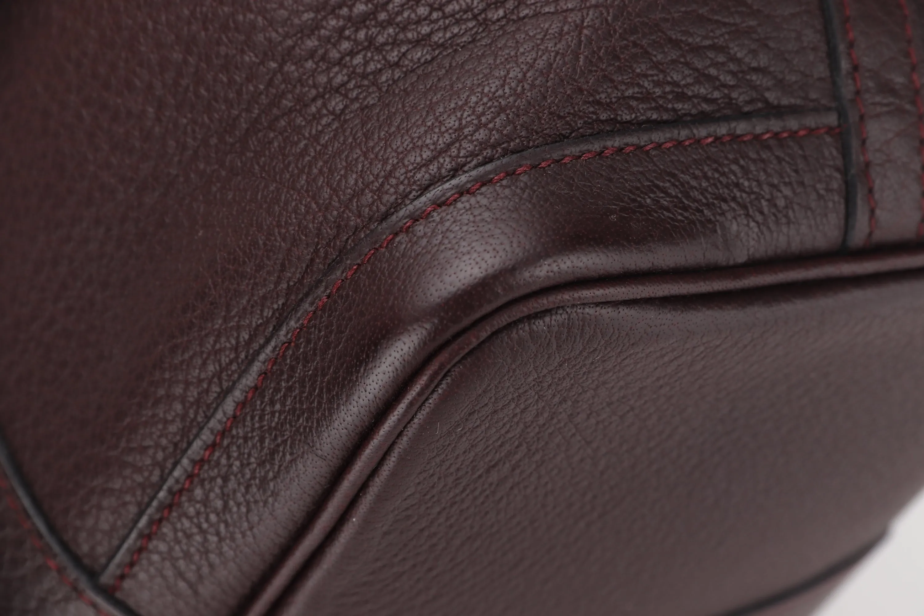 HERMES GARDEN PARTY 30 (STAMP N SQUARE) BORDEAUX TOGO LEATHER PALLADIUM HARDWARE, NO DUST COVER
