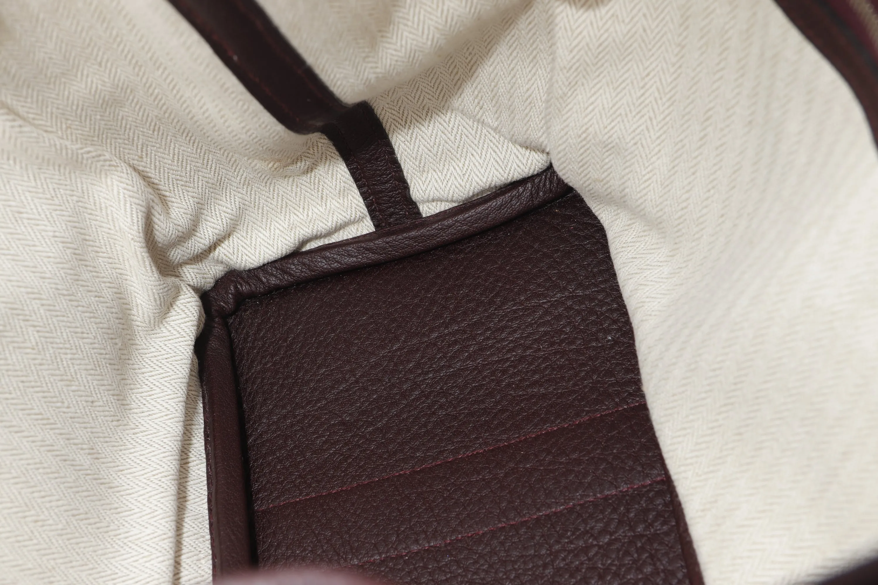 HERMES GARDEN PARTY 30 (STAMP N SQUARE) BORDEAUX TOGO LEATHER PALLADIUM HARDWARE, NO DUST COVER