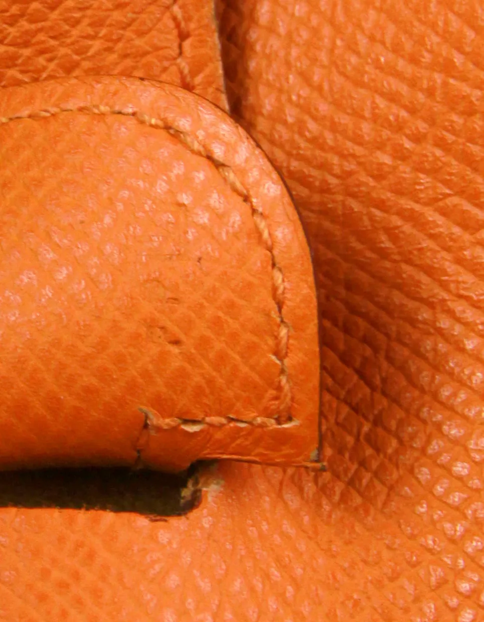 Hermes Orange Epsom Leather Evelyne III GM Messenger Bag