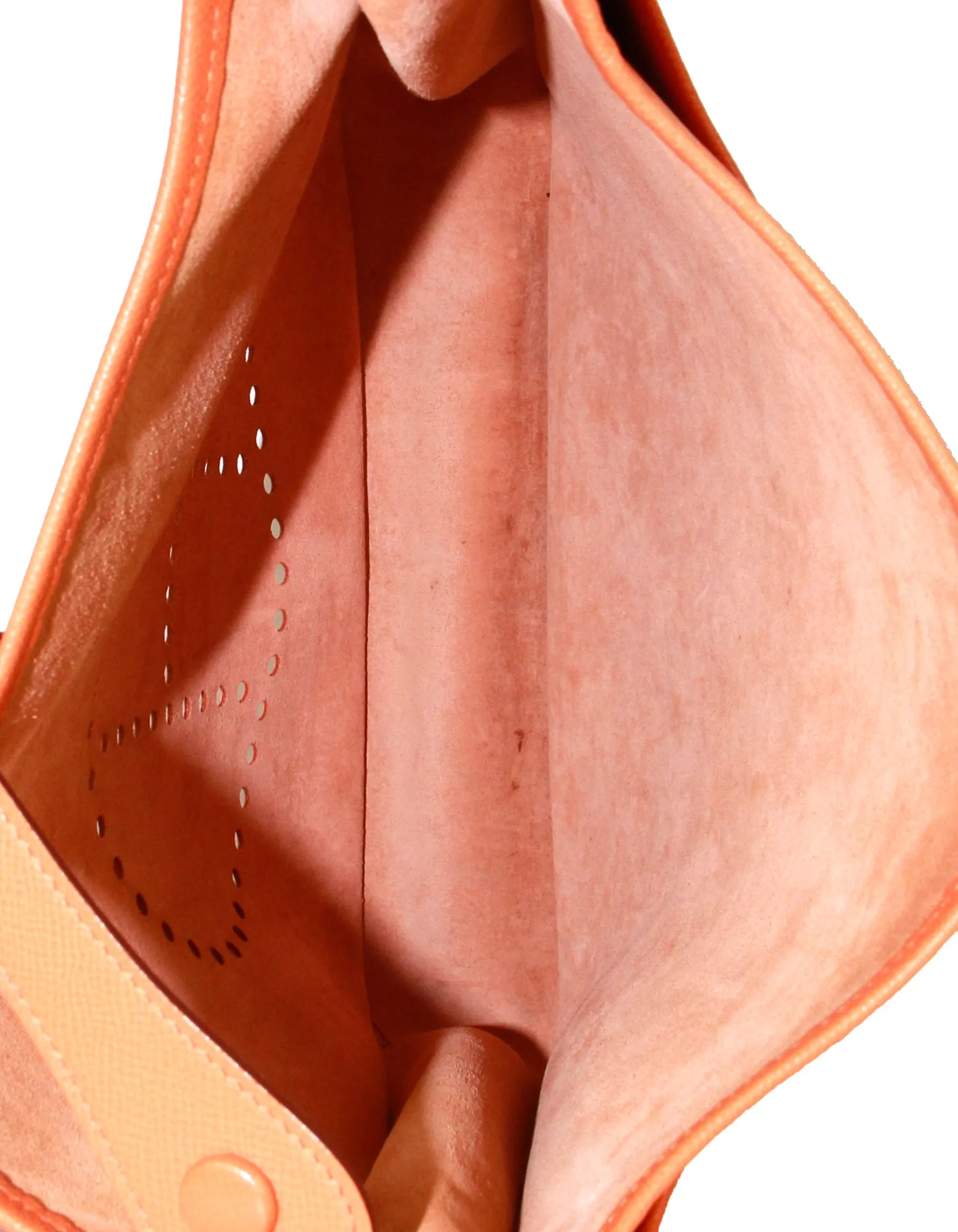 Hermes Orange Epsom Leather Evelyne III GM Messenger Bag