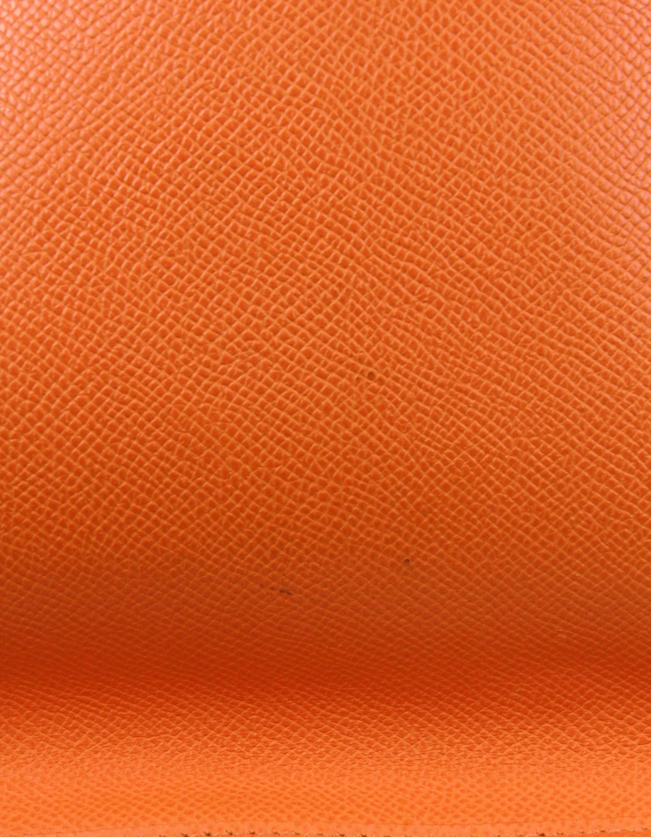 Hermes Orange Epsom Leather Evelyne III GM Messenger Bag