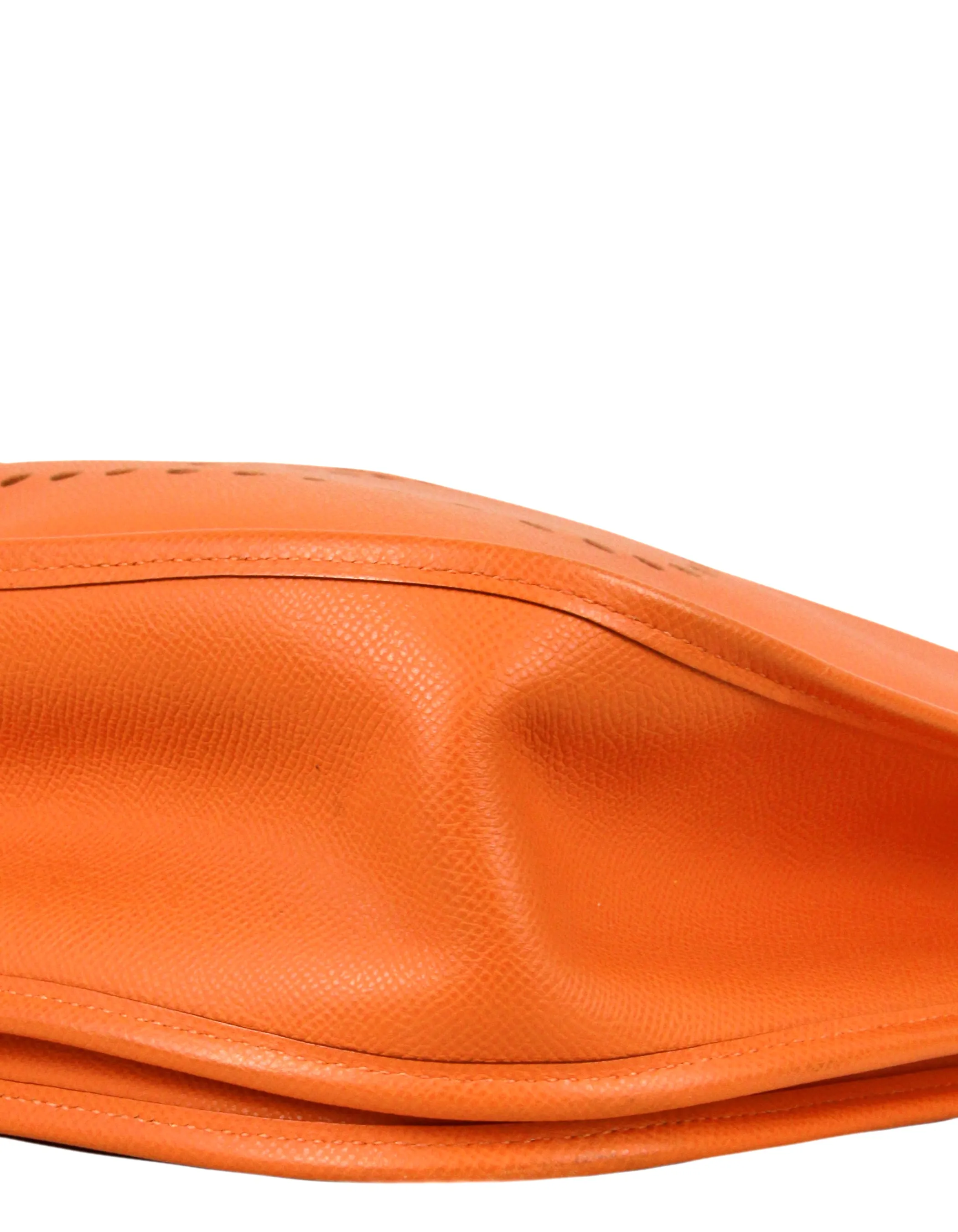 Hermes Orange Epsom Leather Evelyne III GM Messenger Bag