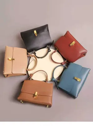 High Quality Long Strap Messenger Bags Lightweight genuine Leather Shoulder Bag sling lady bags