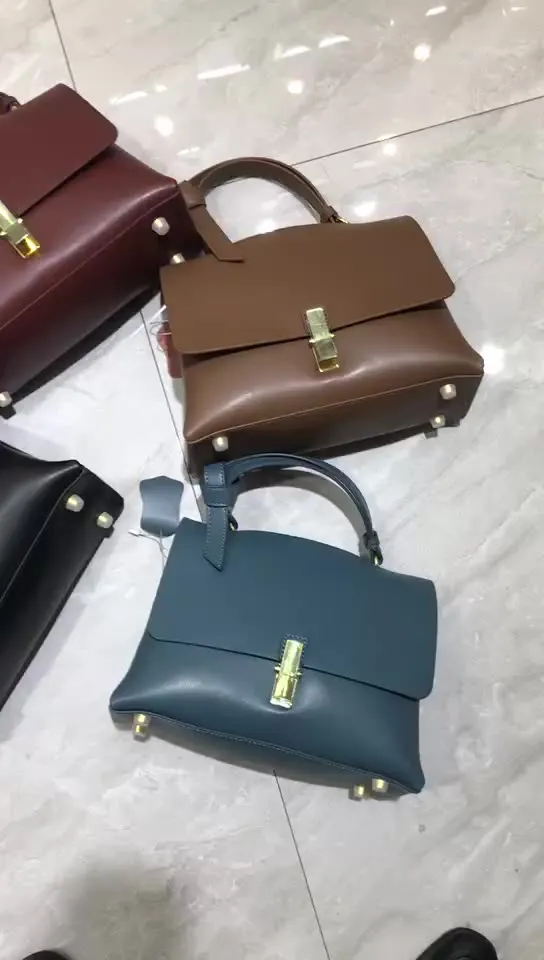 High Quality Long Strap Messenger Bags Lightweight genuine Leather Shoulder Bag sling lady bags