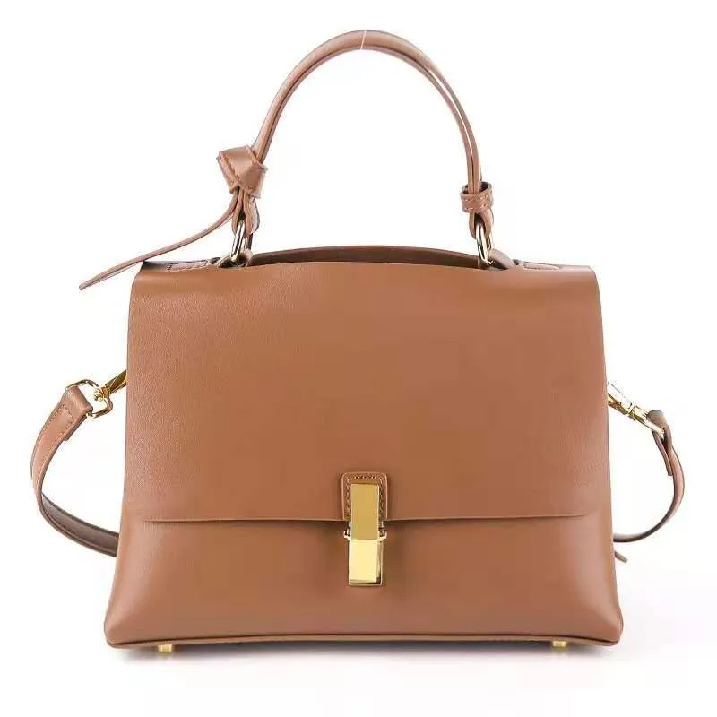High Quality Long Strap Messenger Bags Lightweight genuine Leather Shoulder Bag sling lady bags