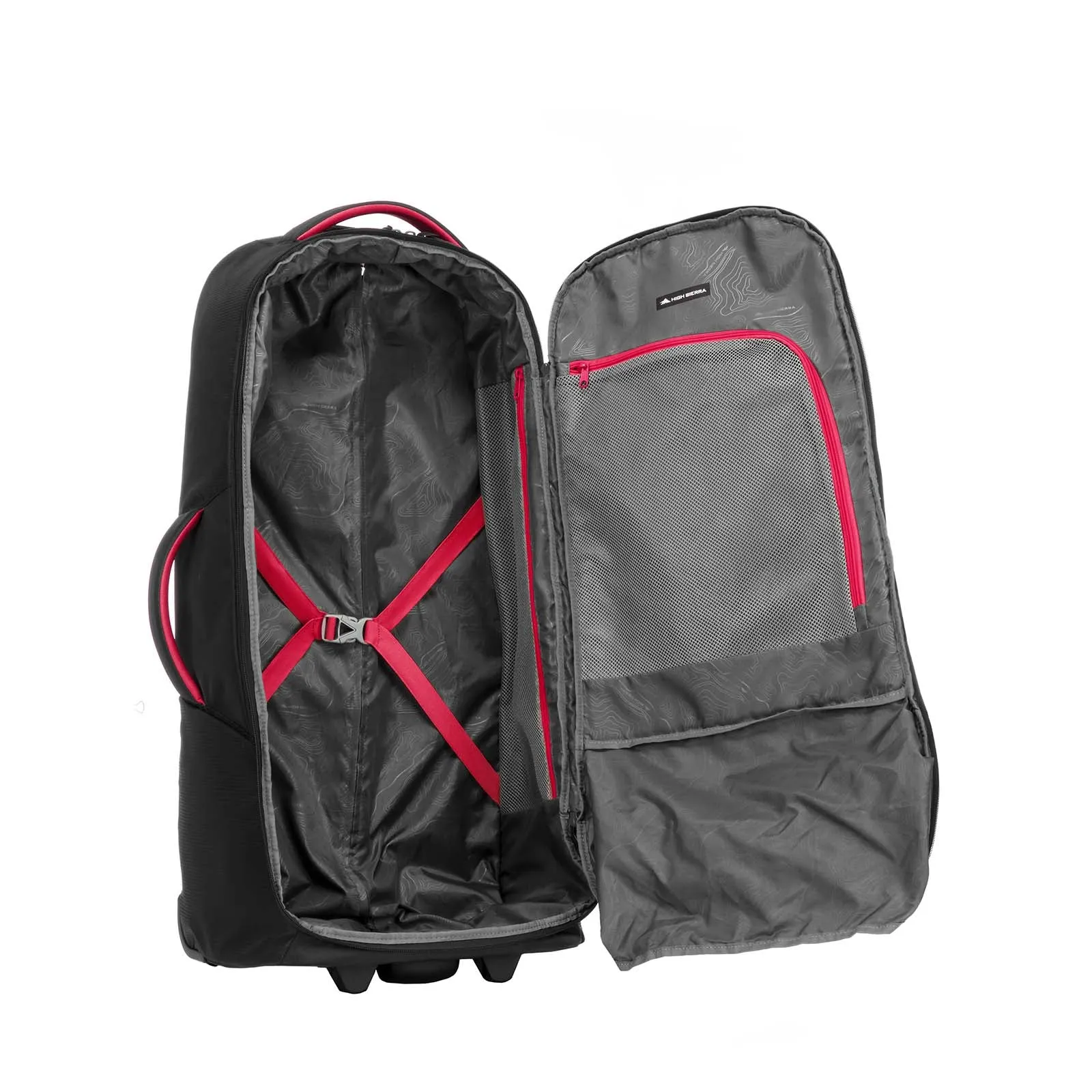 High Sierra Composite V4 84cm Wheeled Duffel Black/Red