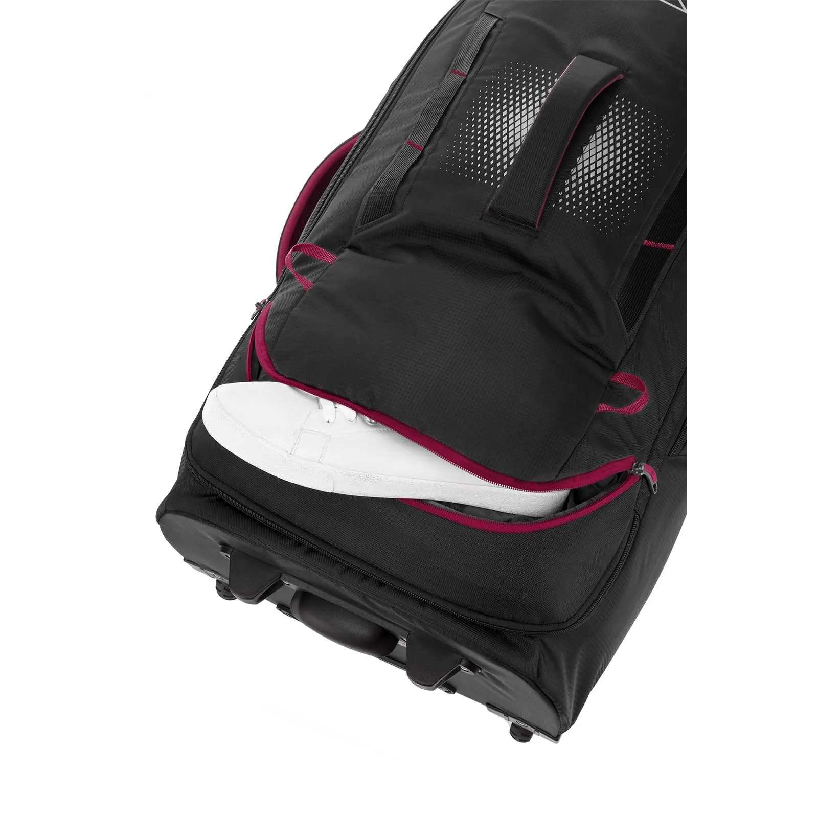 High Sierra Composite V4 84cm Wheeled Duffel Black/Red