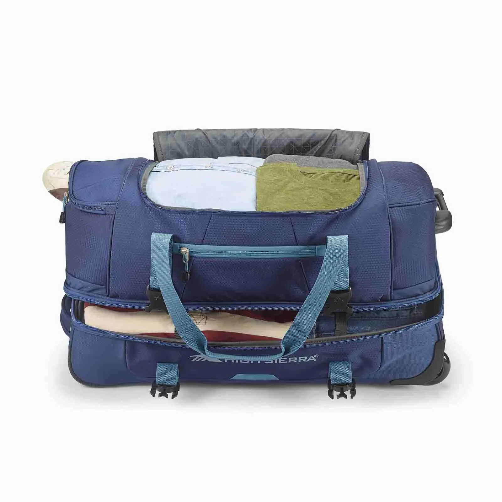High Sierra Fairlead 86cm Wheeled Duffel Navy