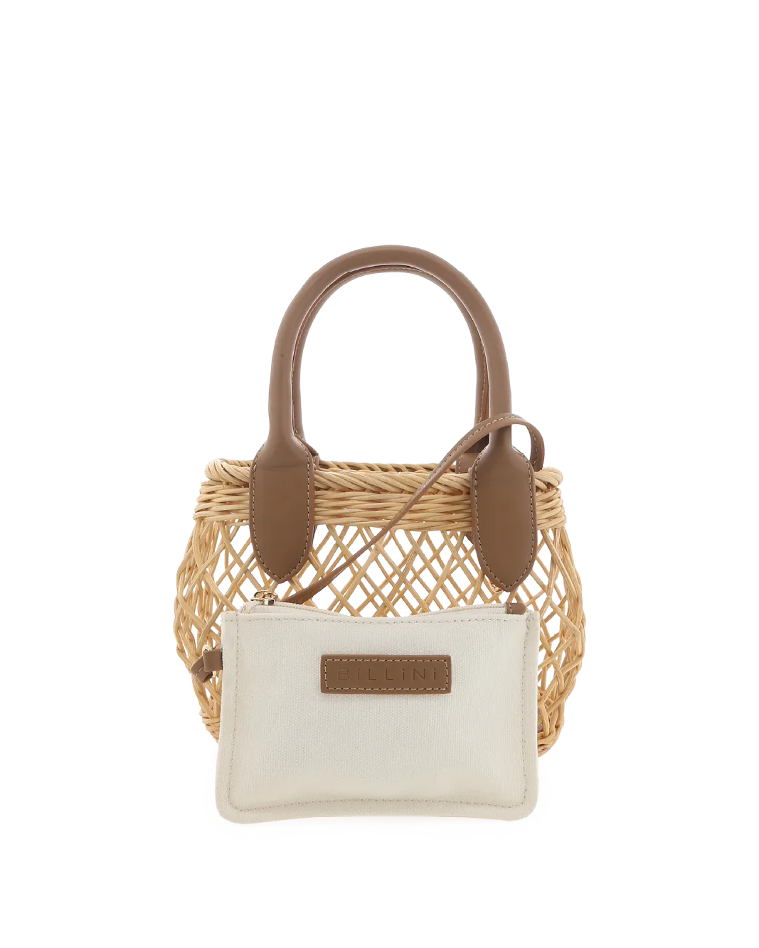 HOLIDAY HANDLE BAG - NATURAL RATTAN-TAN