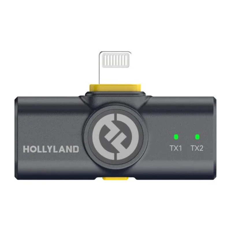 Hollyland Lark M2  Duo-Combo All-In-One Wireless Lavalier Microphone System (Shine Charcoal)