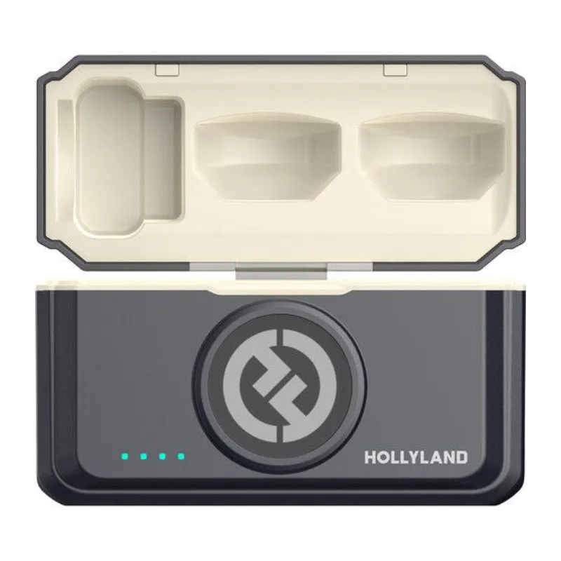 Hollyland Lark M2  Duo-Combo All-In-One Wireless Lavalier Microphone System (Shine Charcoal)