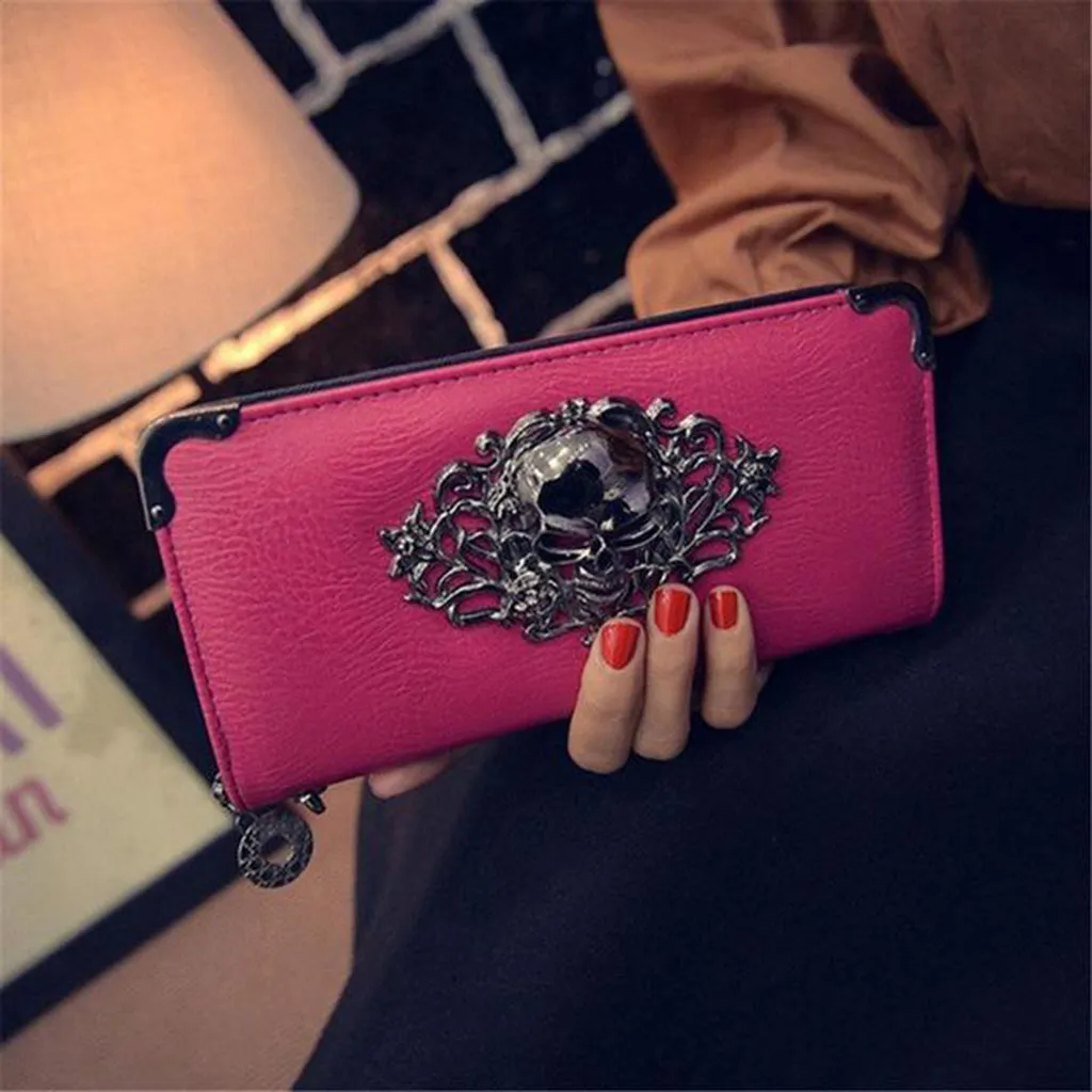 Hot Fashion Metal Skull Women's Wallet