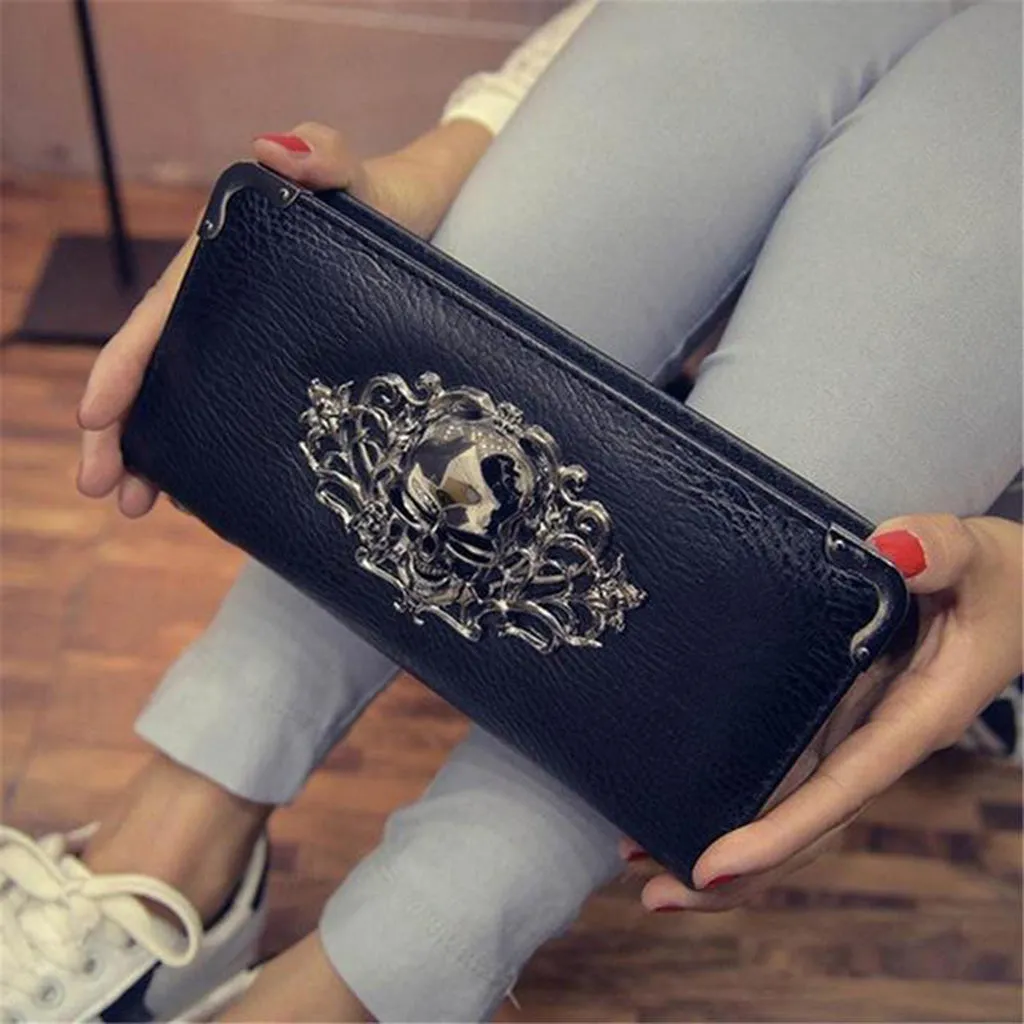 Hot Fashion Metal Skull Women's Wallet