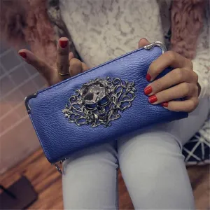 Hot Fashion Metal Skull Women's Wallet