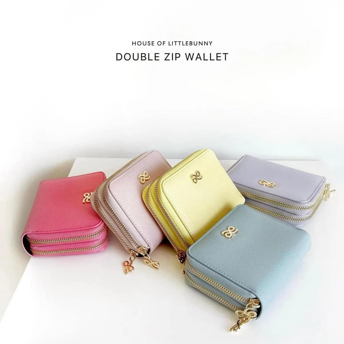 House of Little Bunny Double Zip Wallet