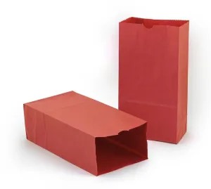 Hygloss Products Gusseted Bags - 6# Red