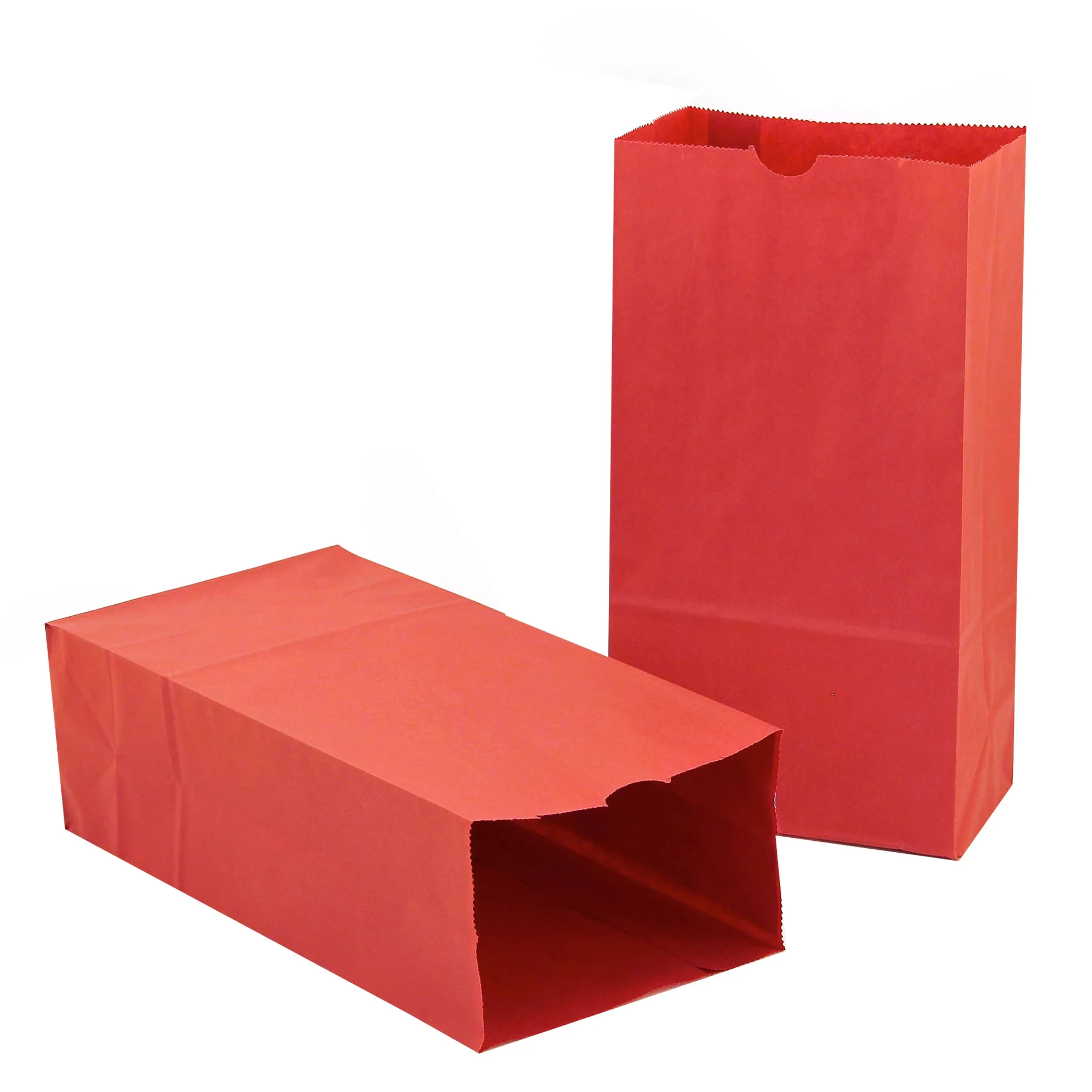 Hygloss Products Gusseted Bags - 6# Red