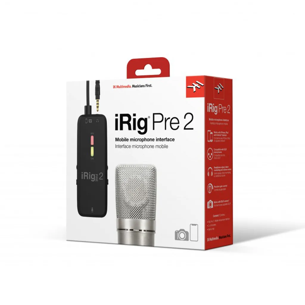 IK Multimedia iRig Pre 2 Mobile Microphone Interface