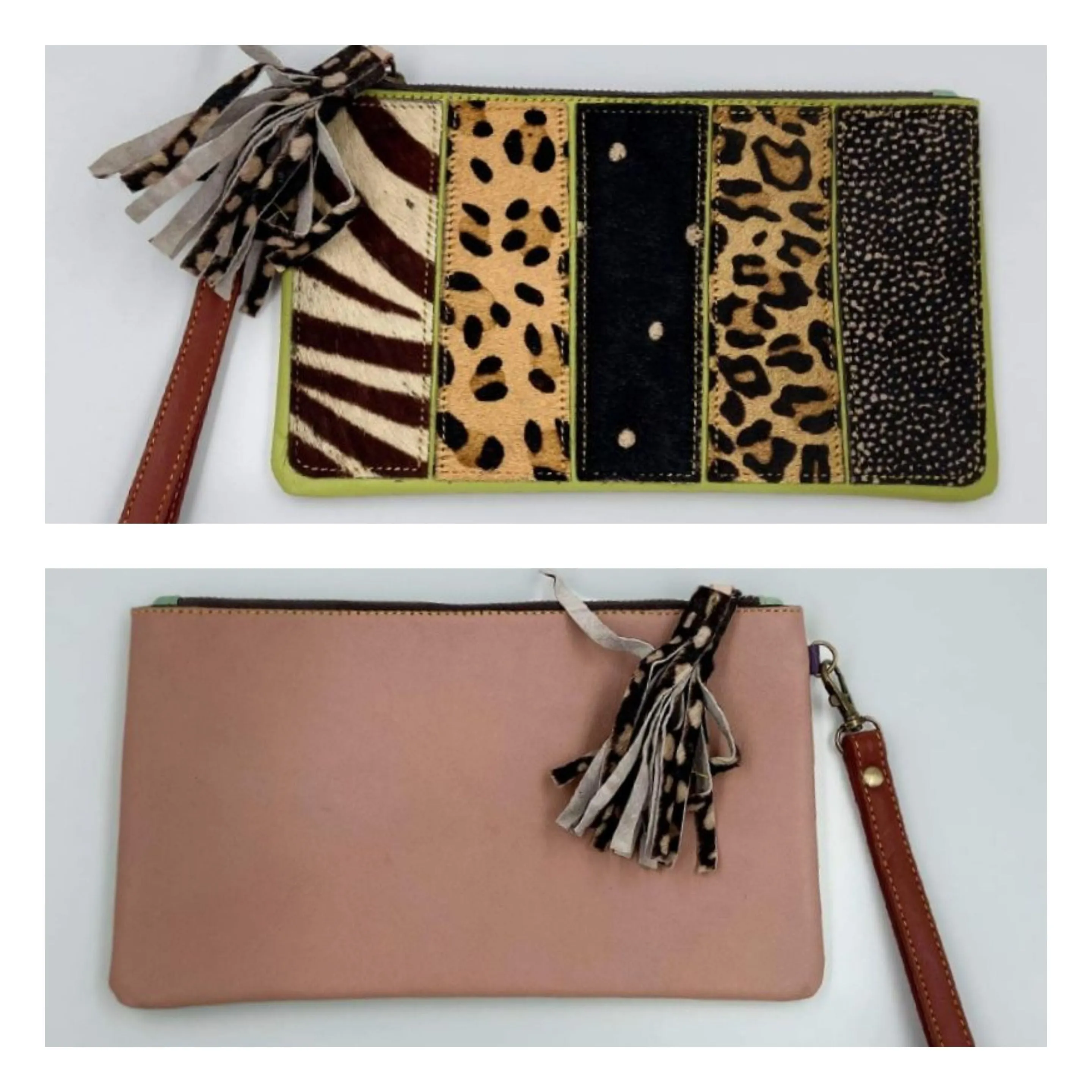 Jacoby Genuine Leather Wristlet - Handmade and One of a Kind