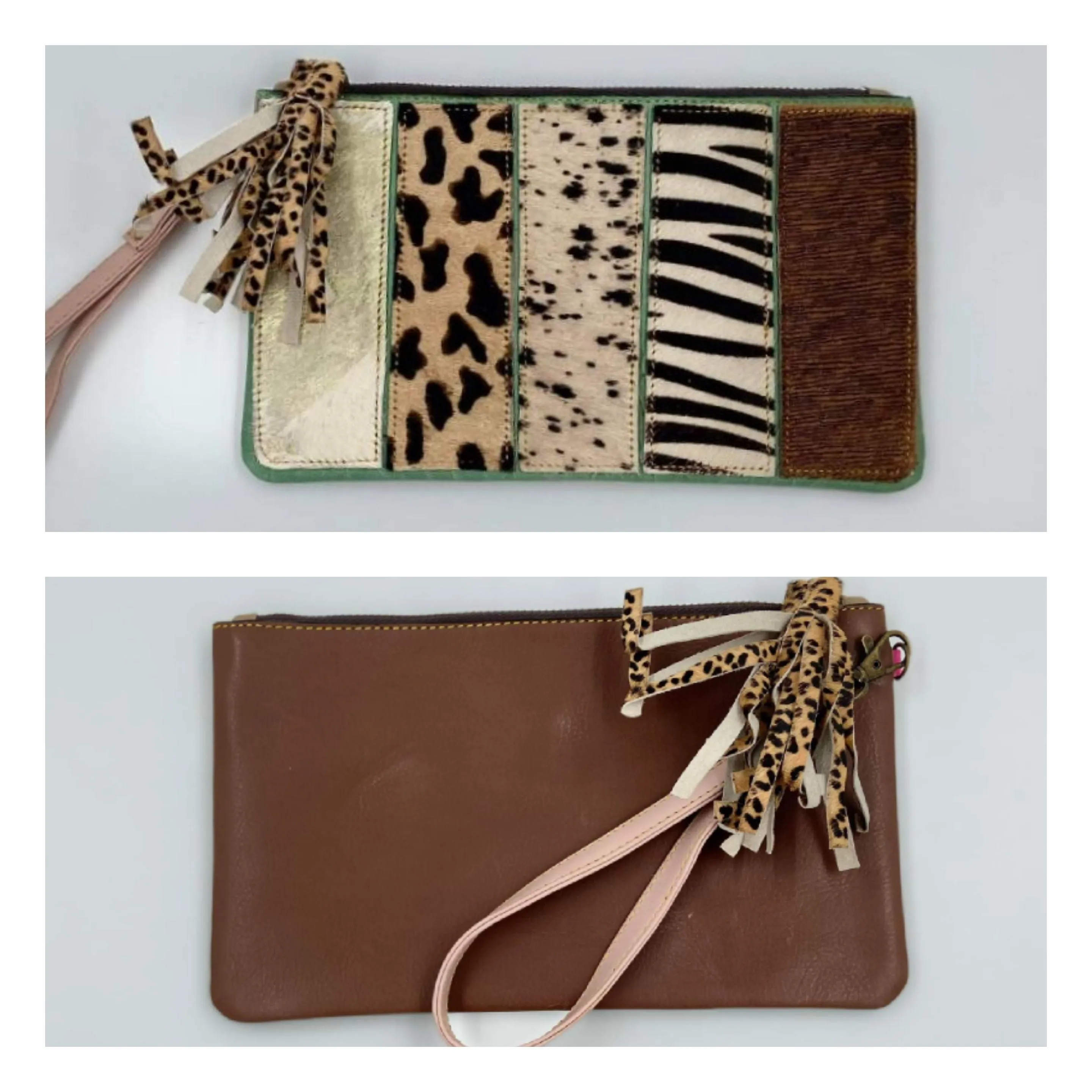 Jacoby Genuine Leather Wristlet - Handmade and One of a Kind