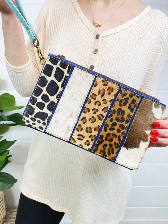 Jacoby Genuine Leather Wristlet - Handmade and One of a Kind