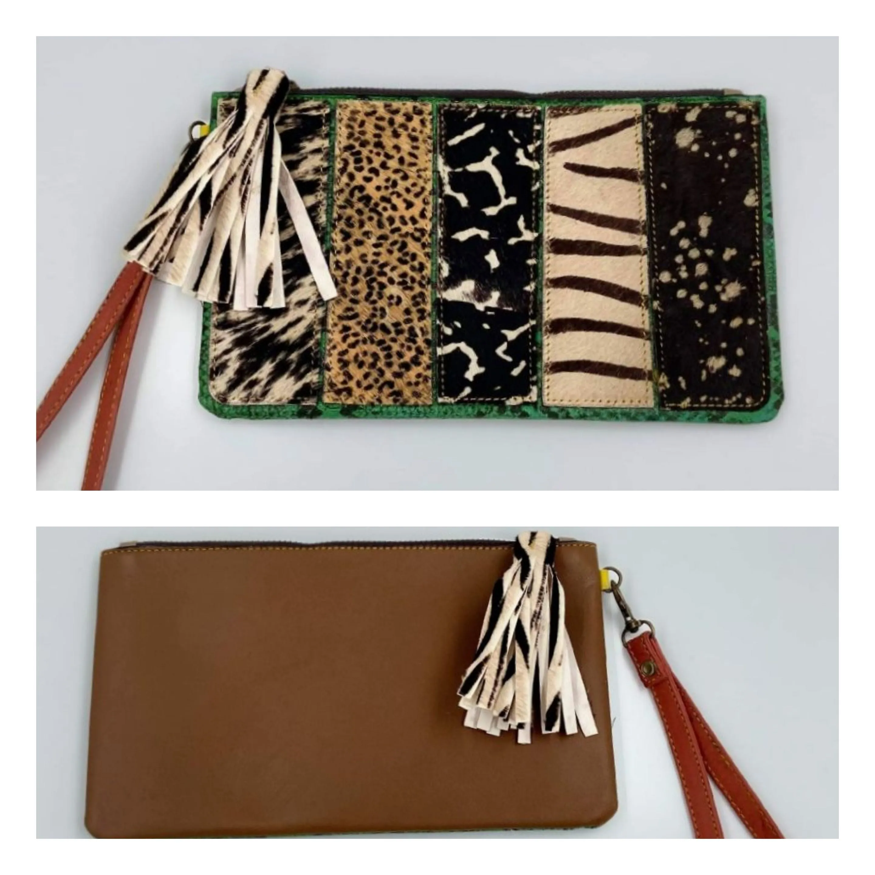Jacoby Genuine Leather Wristlet - Handmade and One of a Kind