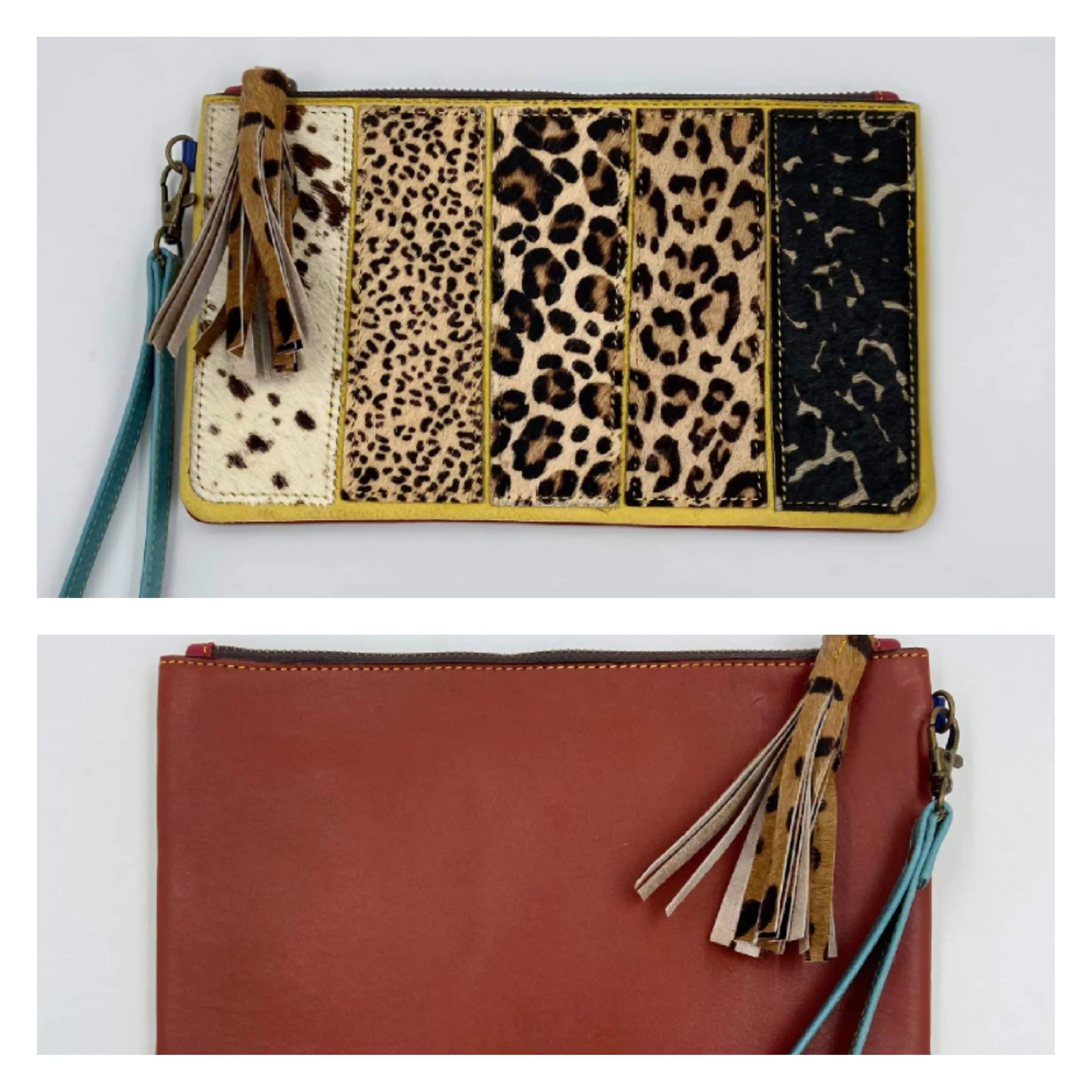 Jacoby Genuine Leather Wristlet - Handmade and One of a Kind