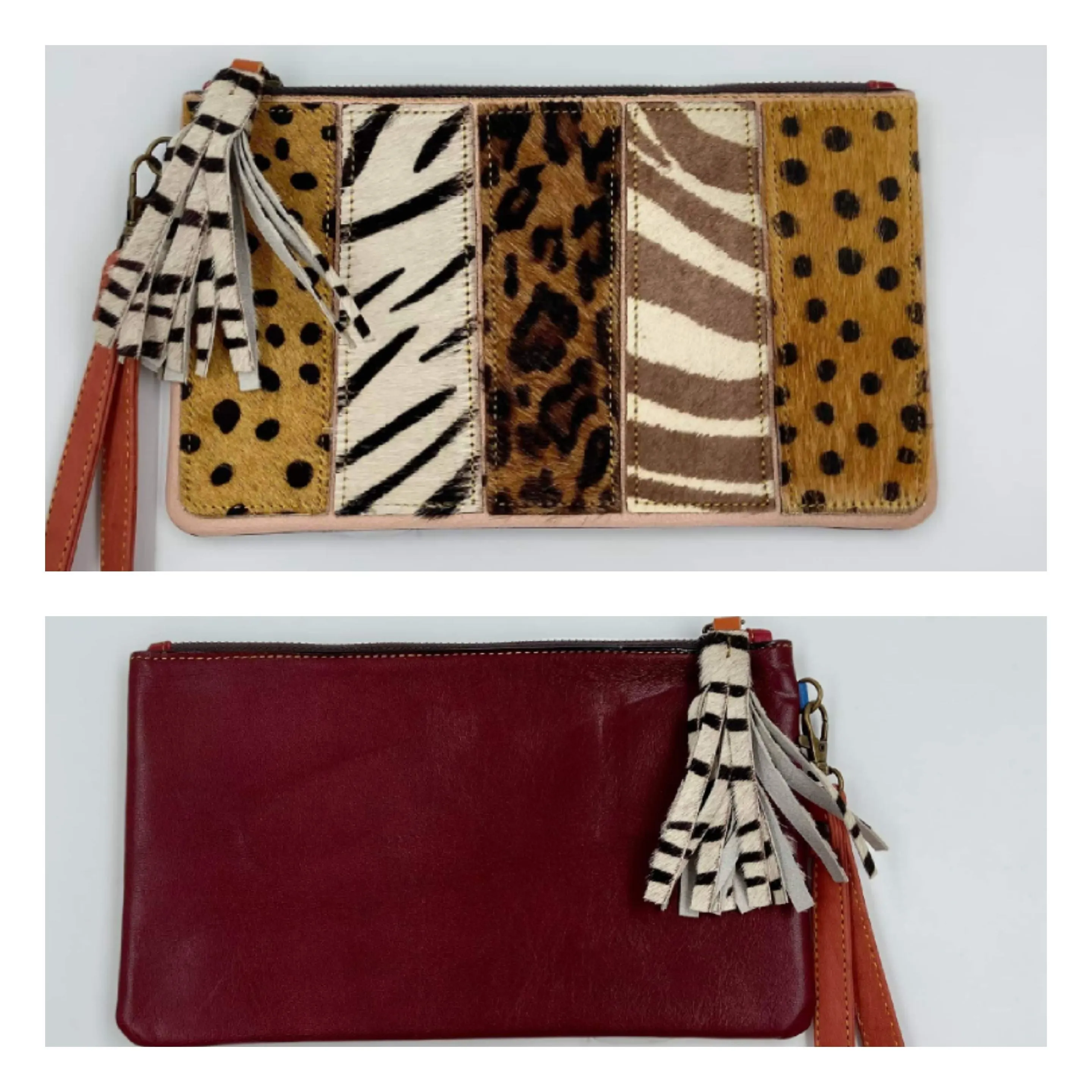 Jacoby Genuine Leather Wristlet - Handmade and One of a Kind